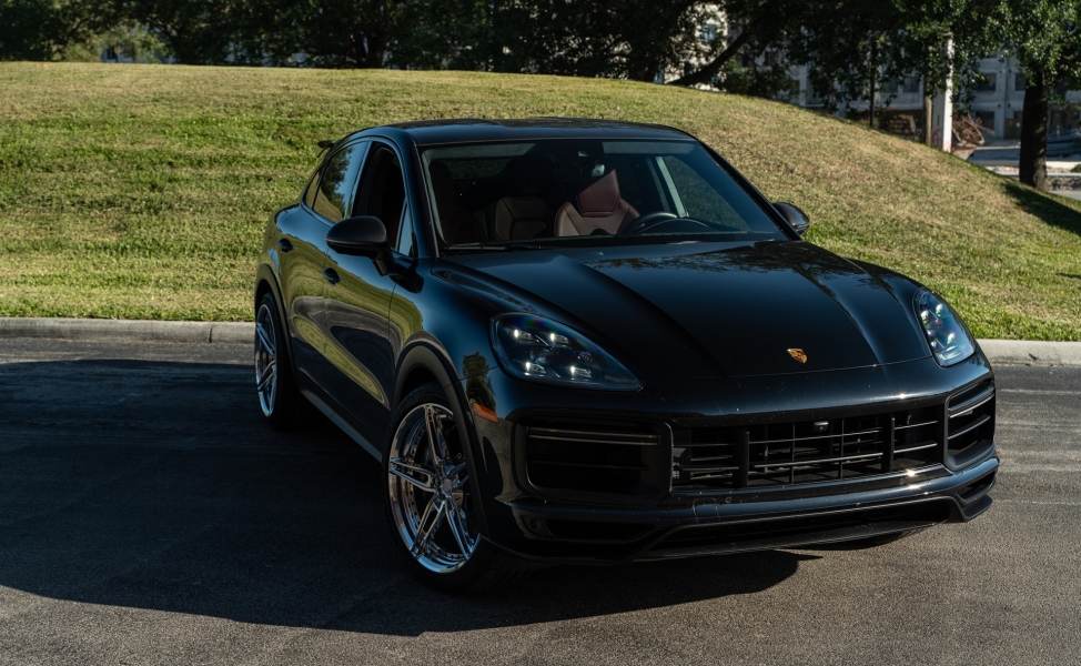 Porsche Cayenne Turbo GT | Black | on ANRKY AN27 | Polished Clear