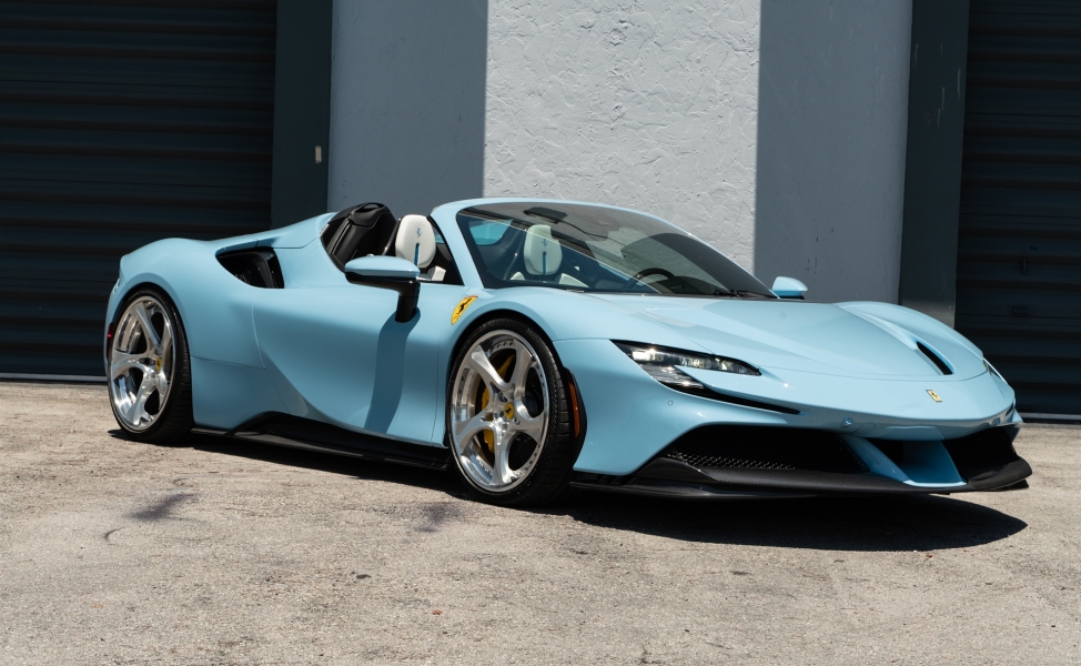 Ferrari SF90 | Azzurro La Platta | on ANRKY XR-305 | Polished Clear
