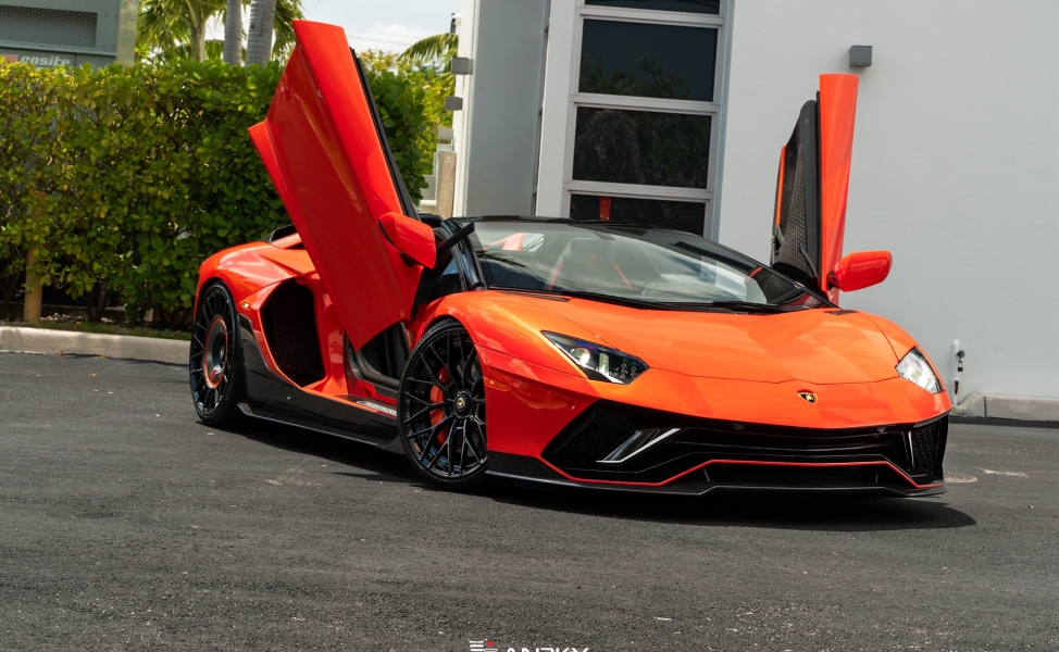 Lamborghini Aventador Ultimae Roadster | | on ANRKY AN20 + AN20 AEROSport | Gloss Black