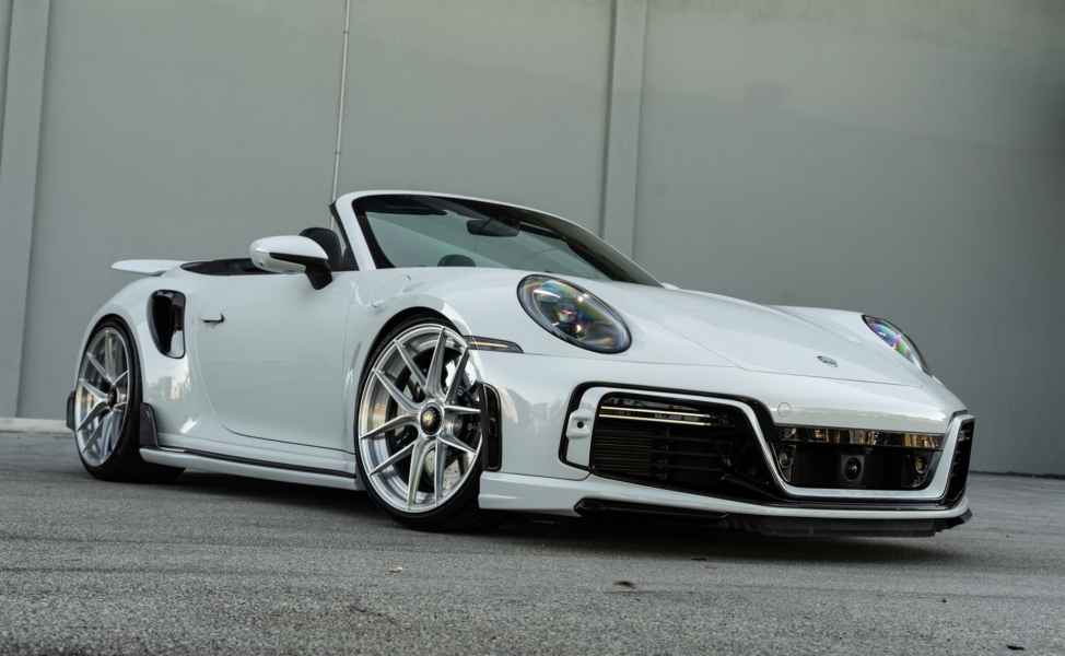 TECHART 992 Turbo S | Carrera White | on ANRKY XR-201 | Brushed Clear