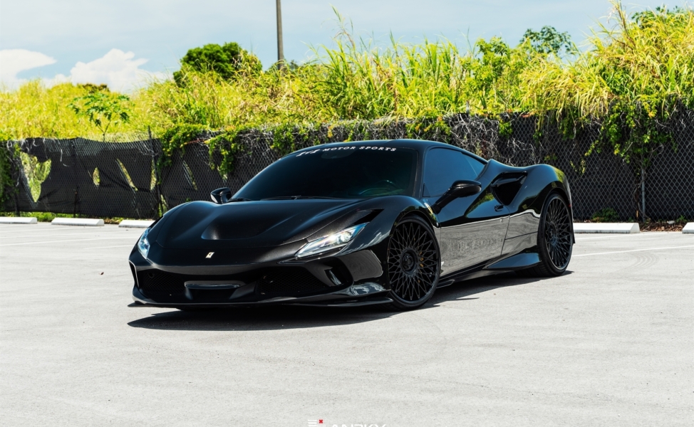 Ferrari F8 | Nero | on ANRKY RS7.3 | Gloss Black