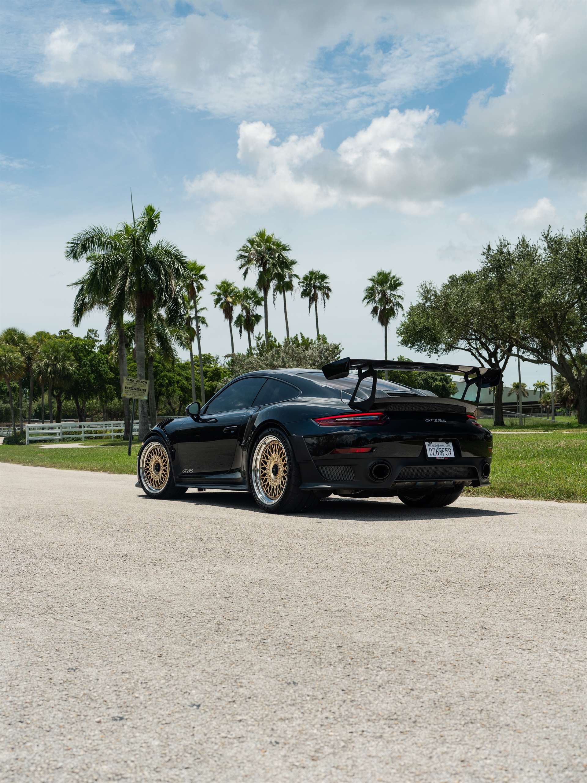 Porsche 991 GT2 RS | Black | On HRE 501 FMR | Frozen Polished Gold            