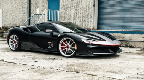 Ferrari SF90 | Nero Assetto Fiorano | on Novitec NF-10 ZV | Brushed Clear