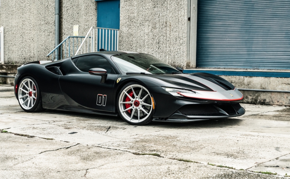 Ferrari SF90 | Nero Assetto Fiorano | on Novitec NF-10 ZV | Brushed Clear