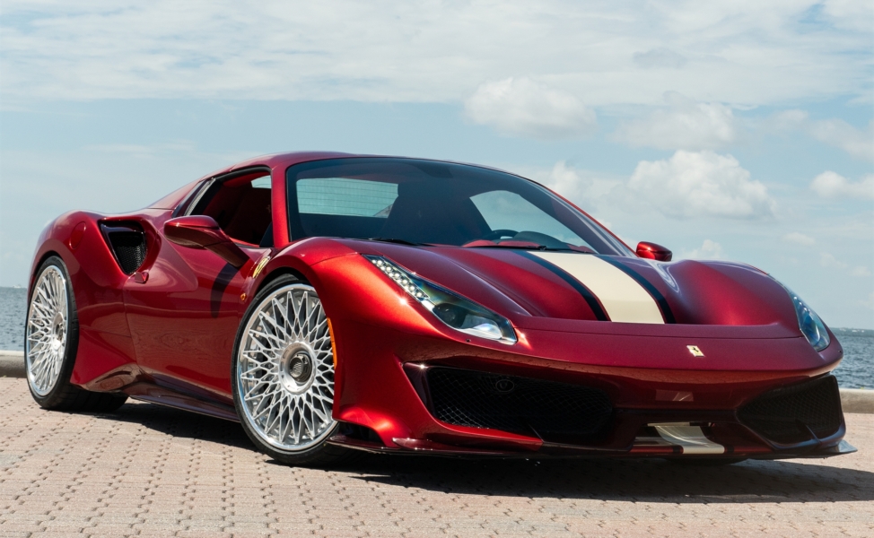Ferrari 488 Pista | Rosso Fiorano | on ANRKY RS7.3 | Frozen Polished Clear