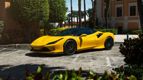 Ferrari F8 | Giallo Modena | on ANRKY RS7.1 | Satin Black