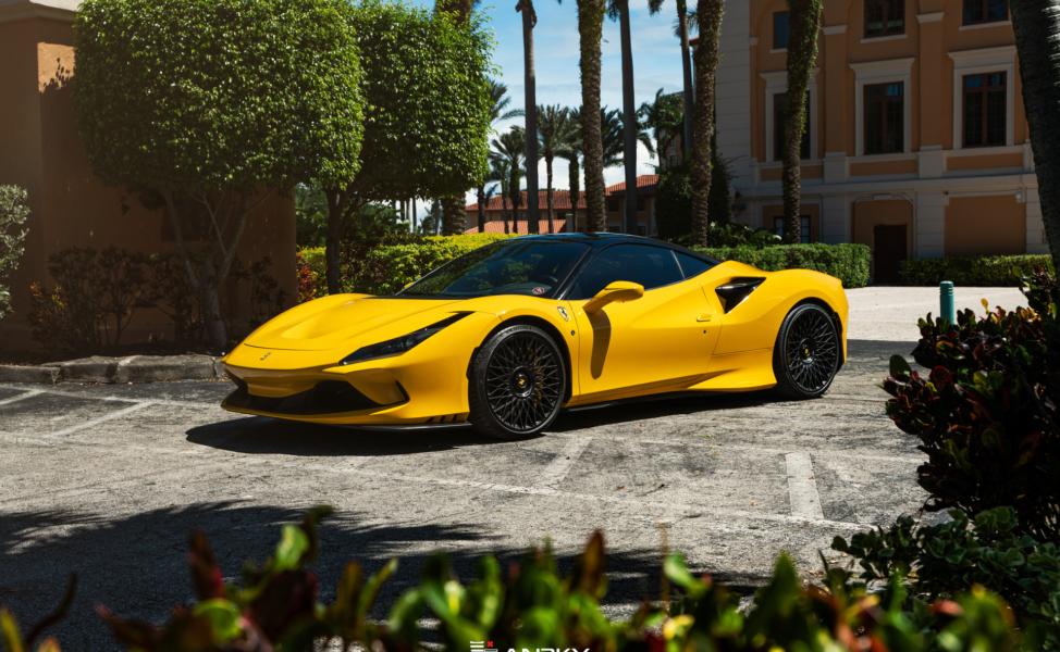 Ferrari F8 | Giallo Modena | on ANRKY RS7.1 | Satin Black