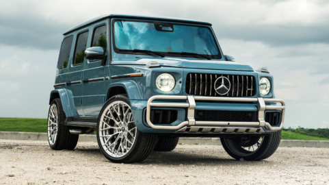 Mercedes Benz G63 AMG | China Blue | on ANRKY AN20 | Brushed Face + Mirror Polished Windows