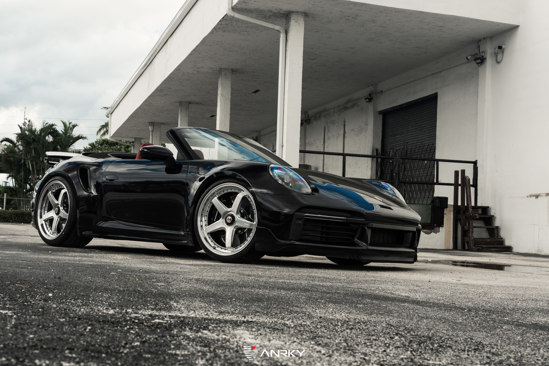 Porsche 992 Turbo S | Black | on ANRKY JDX-200 | Brushed Face + Mirror Polished Windows