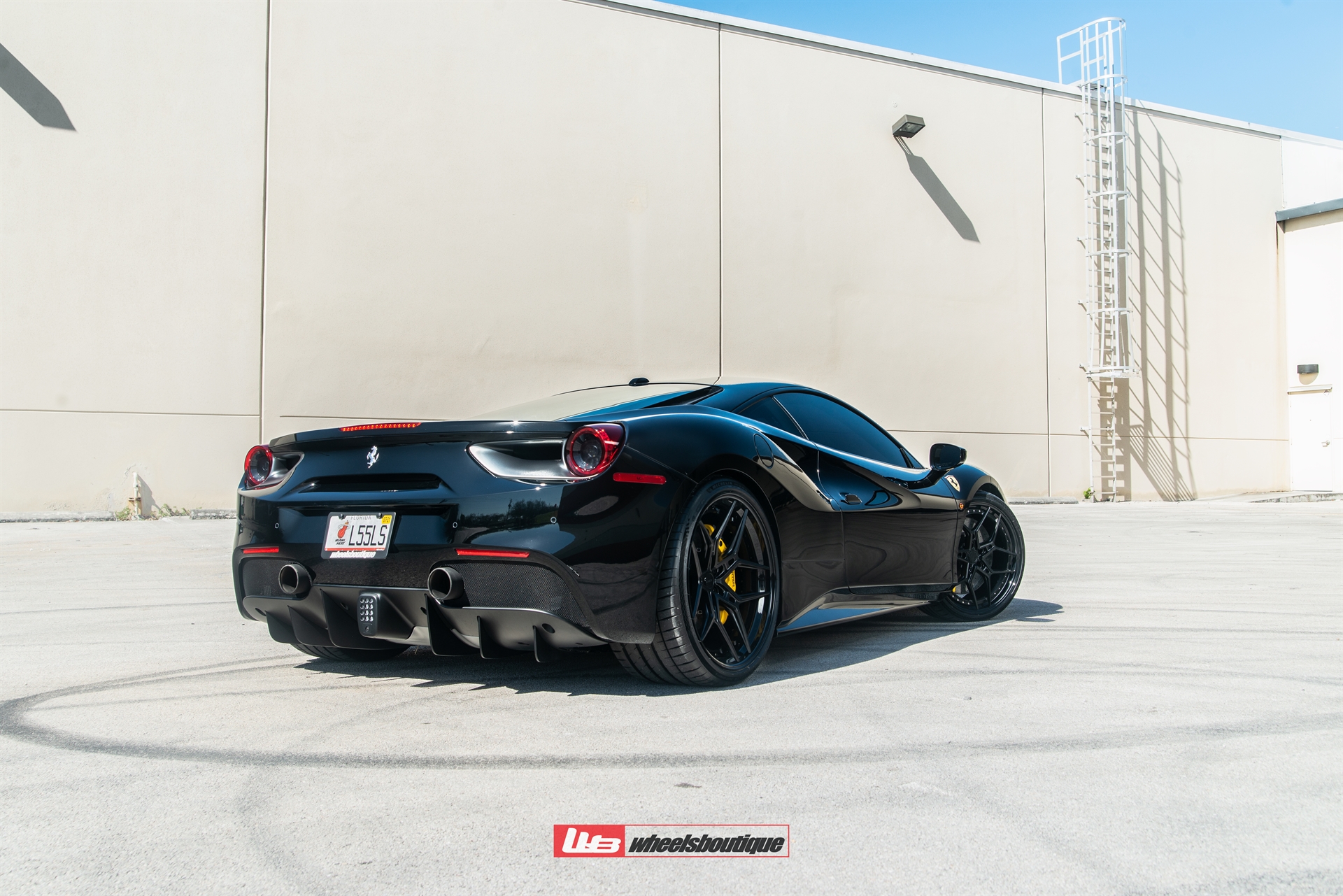 Ferrari 488 | Nero | on ANRKY S3-X4 | Satin Black