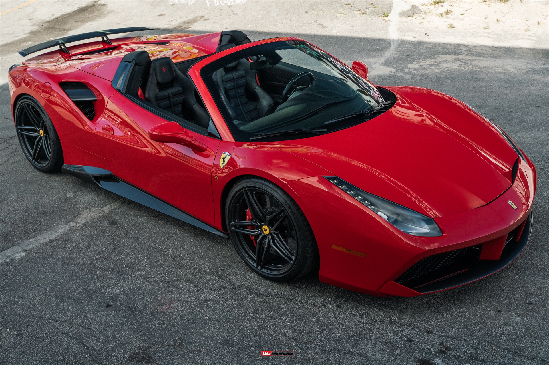 Noviec 488 Spider | Rosso Corsa | on HRE P107SC | Satin Black