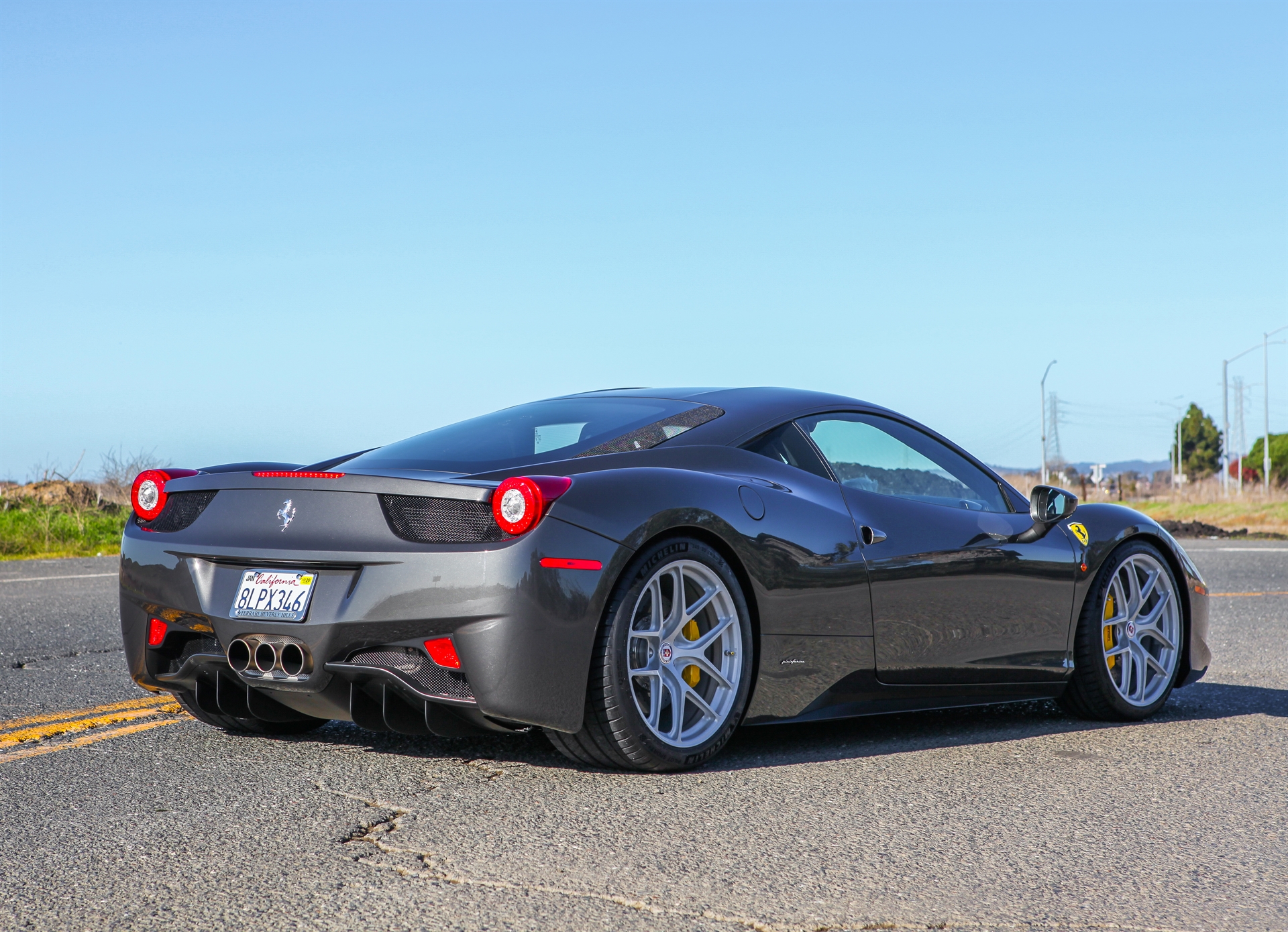 Ferrari 458 | Grigio Medio | on HRE R101 Lightweight | Naked Silver