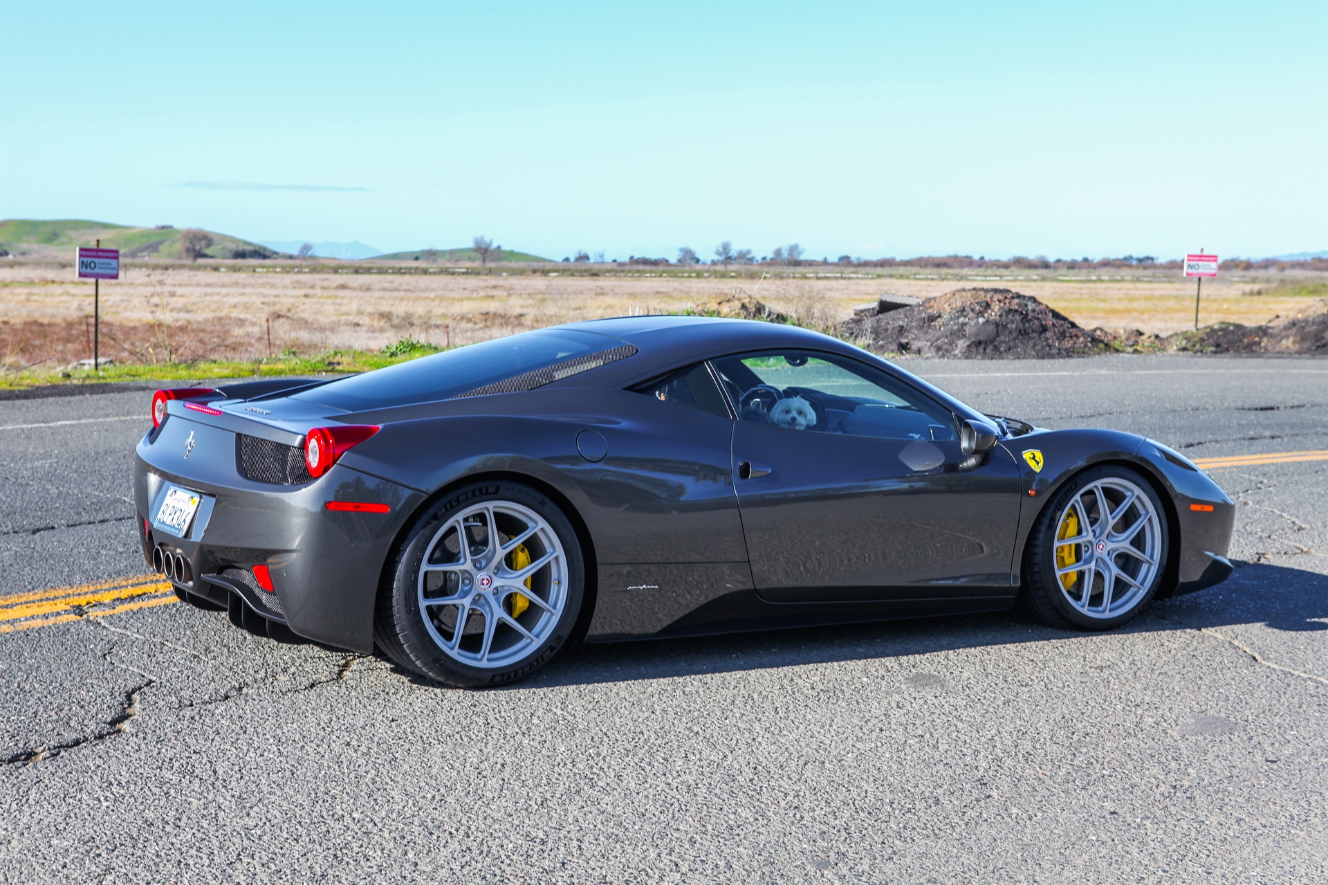 Ferrari 458 | Grigio Medio | on HRE R101 Lightweight | Naked Silver