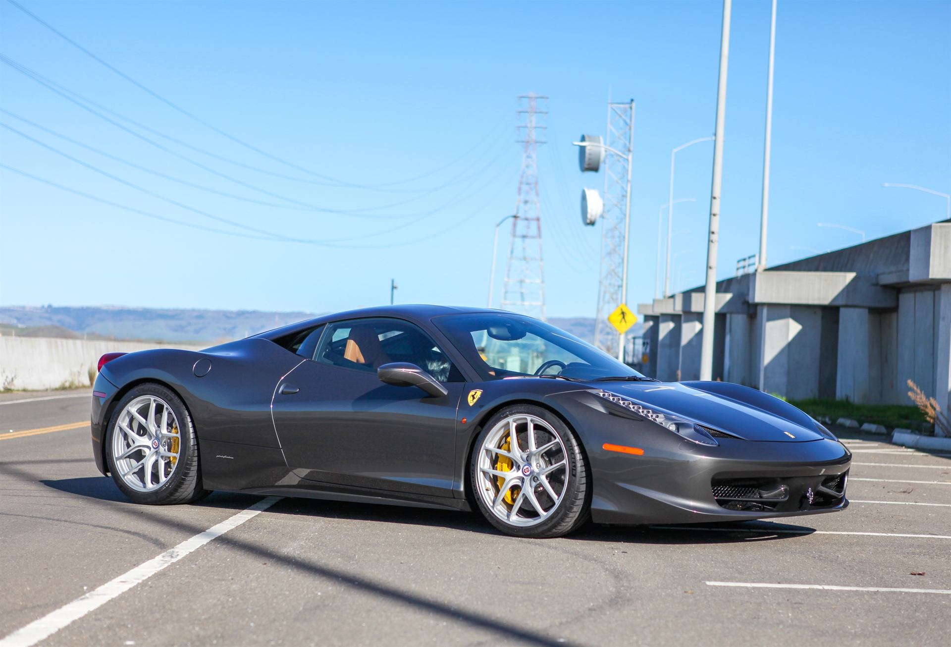 Ferrari 458 | Grigio Medio | on HRE R101 Lightweight | Naked Silver