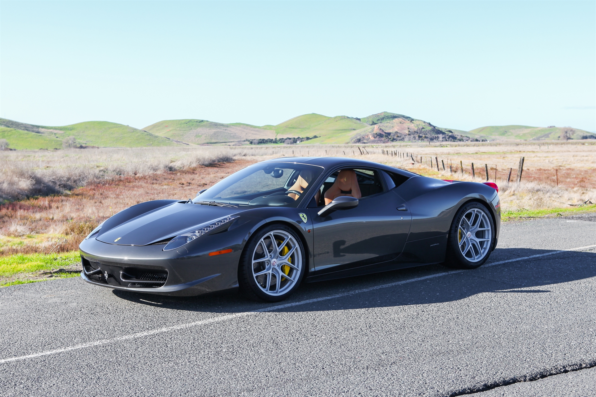 Ferrari 458 | Grigio Medio | on HRE R101 Lightweight | Naked Silver