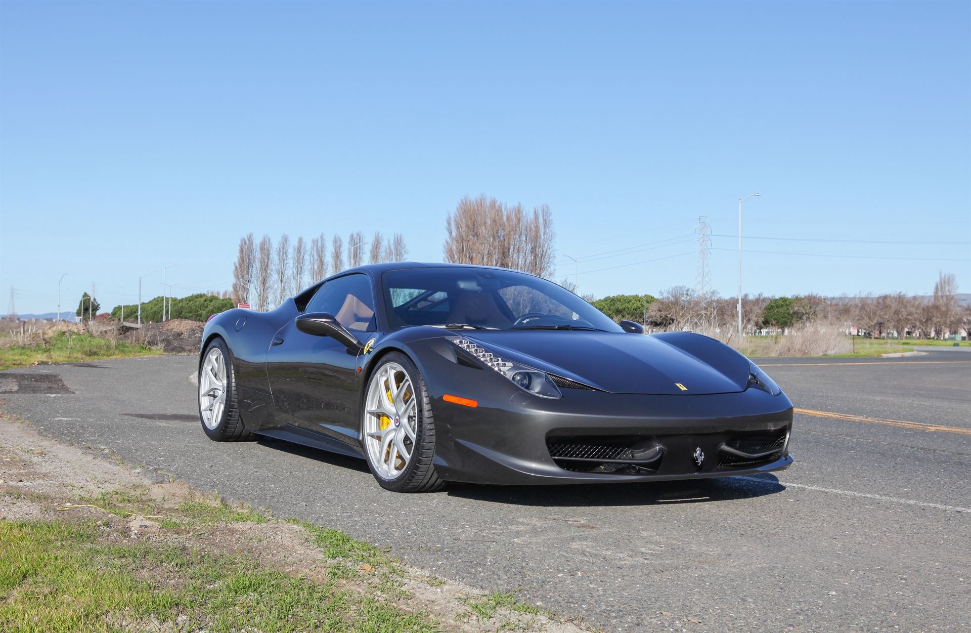 Ferrari 458 | Grigio Medio | on HRE R101 Lightweight | Naked Silver
