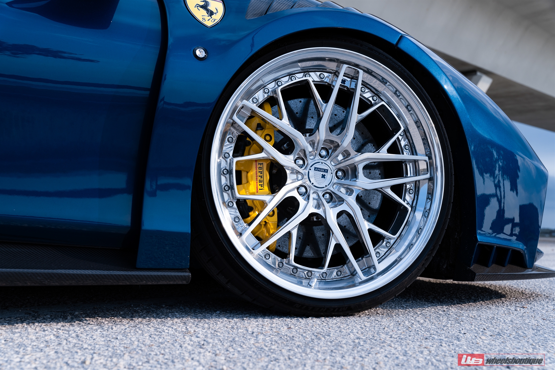 Novitec N-Largo F8  | TDF Blu | on ANRKY RS5.3 | Two-Tone: Brushed Clear Face + Polished Clear Windows