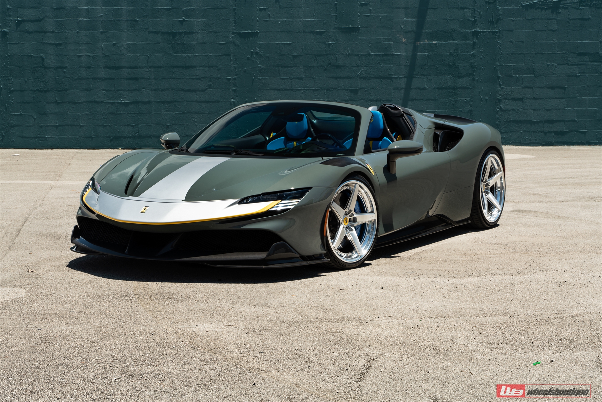 Novitec: SF90 Spider | Grigio Medio | on ANRKY RS5.3 | Two-Tone: Brushed Clear Face + Polished Clear Windows