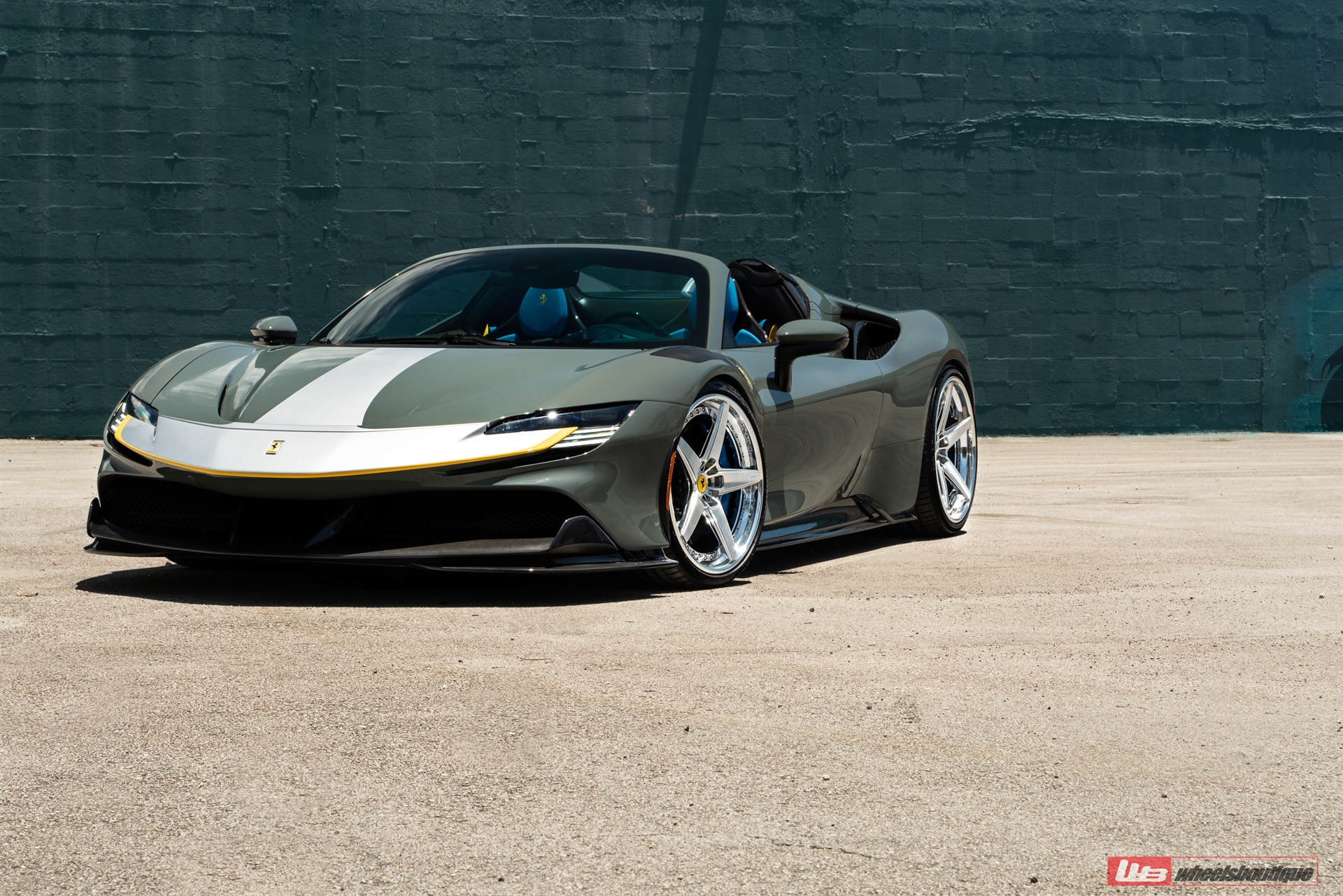 Novitec: SF90 Spider | Grigio Medio | on ANRKY RS5.3 | Two-Tone: Brushed Clear Face + Polished Clear Windows