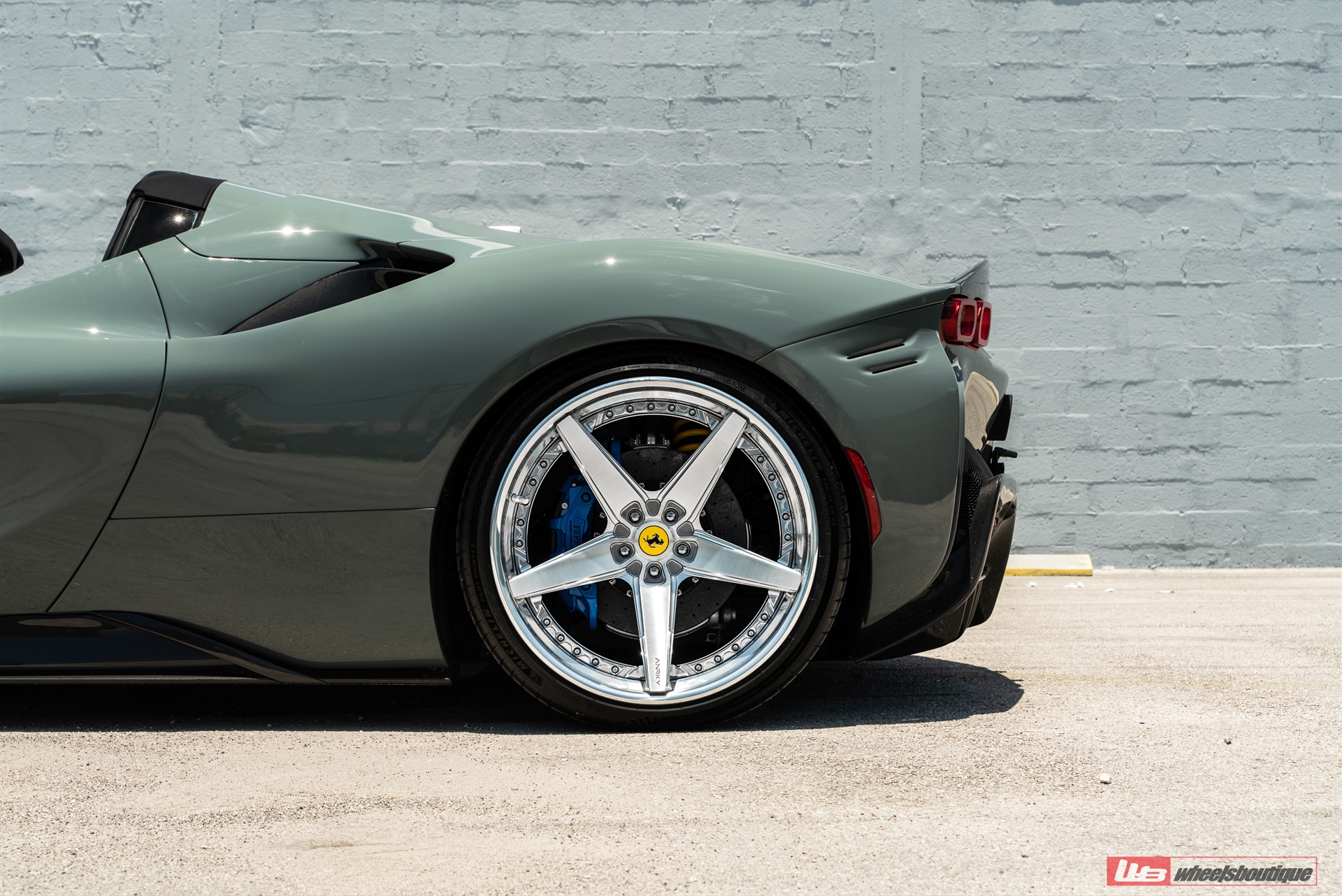 Novitec: SF90 Spider | Grigio Medio | on ANRKY RS5.3 | Two-Tone: Brushed Clear Face + Polished Clear Windows