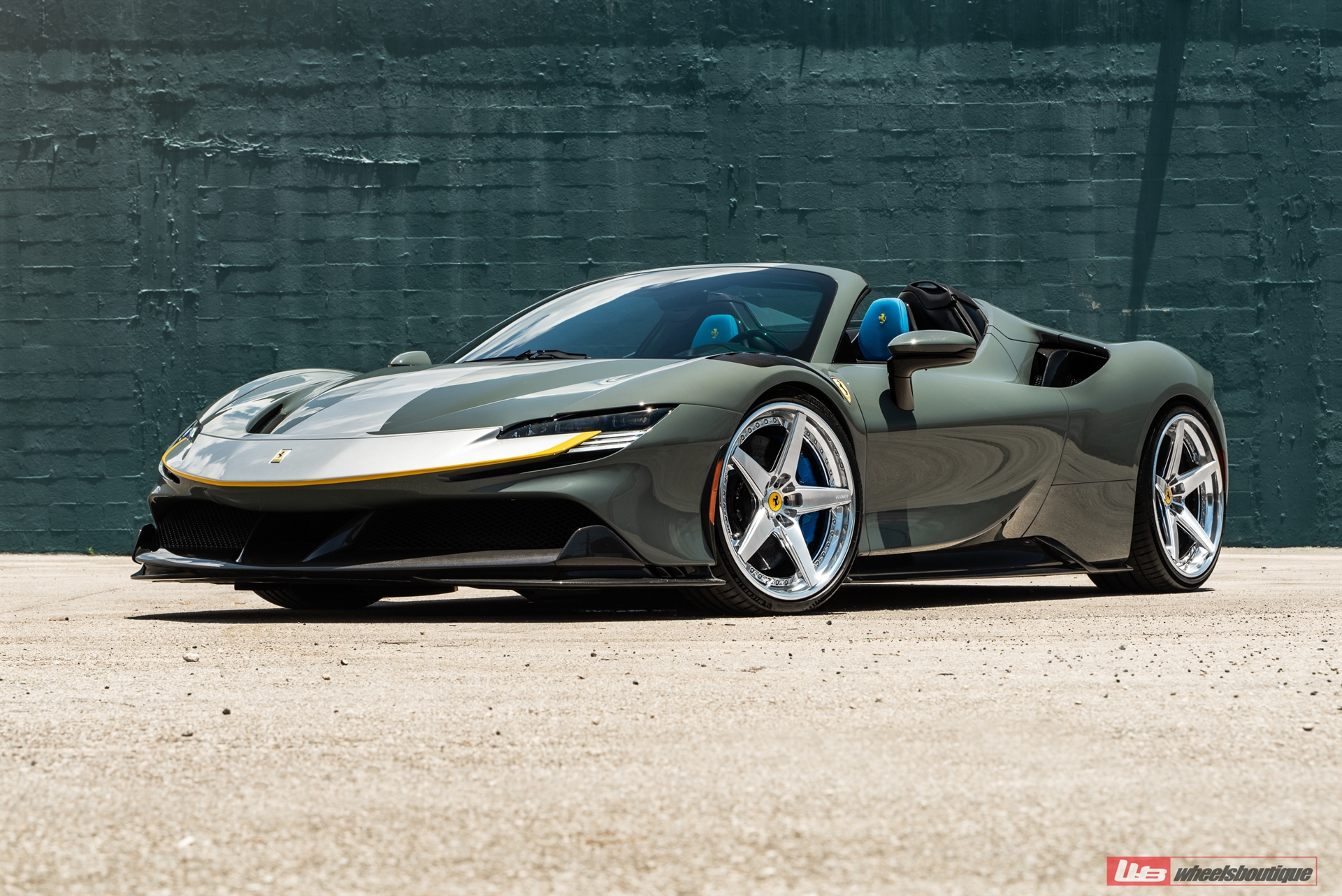 Novitec: SF90 Spider | Grigio Medio | on ANRKY RS5.3 | Two-Tone: Brushed Clear Face + Polished Clear Windows