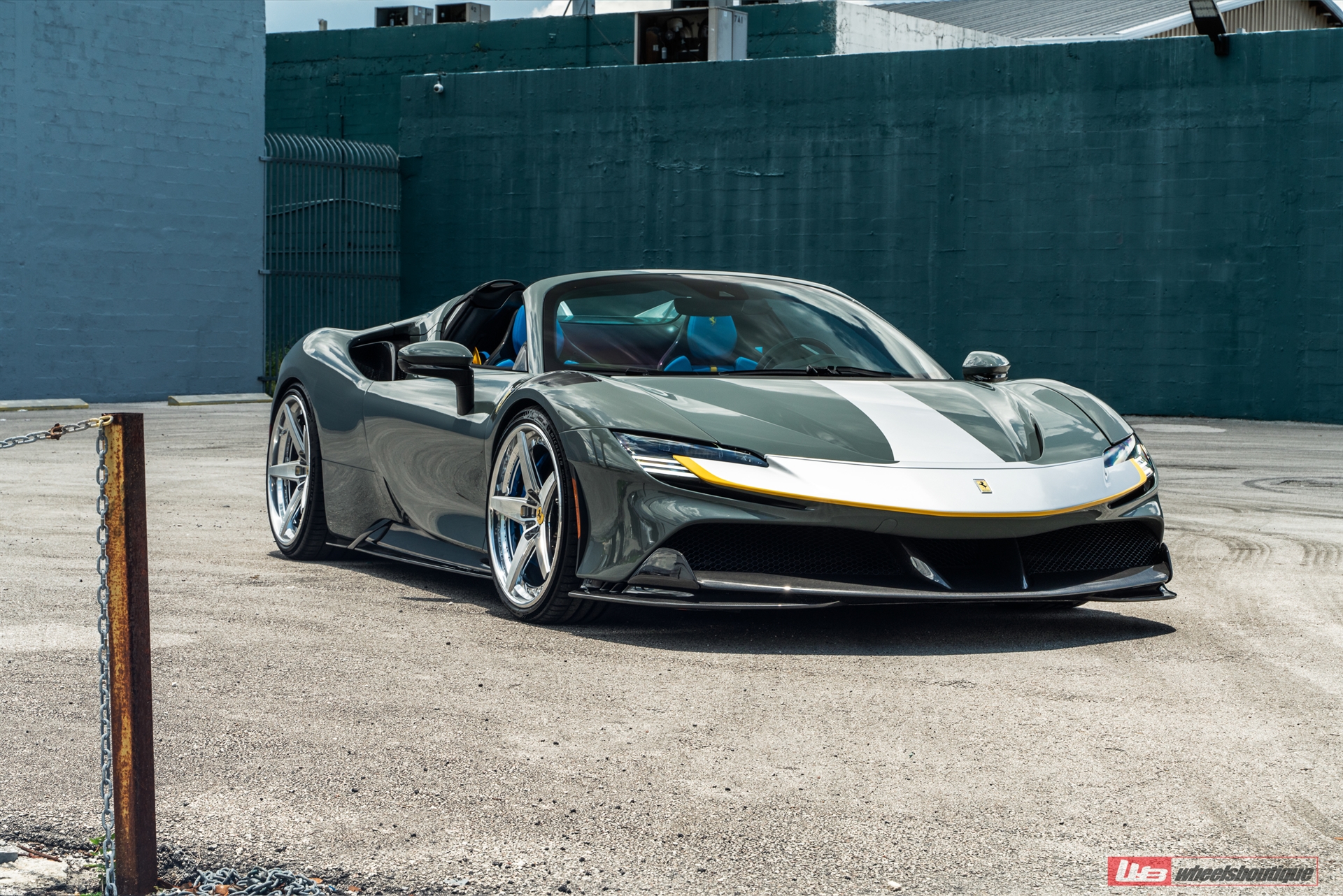 Novitec: SF90 Spider | Grigio Medio | on ANRKY RS5.3 | Two-Tone: Brushed Clear Face + Polished Clear Windows