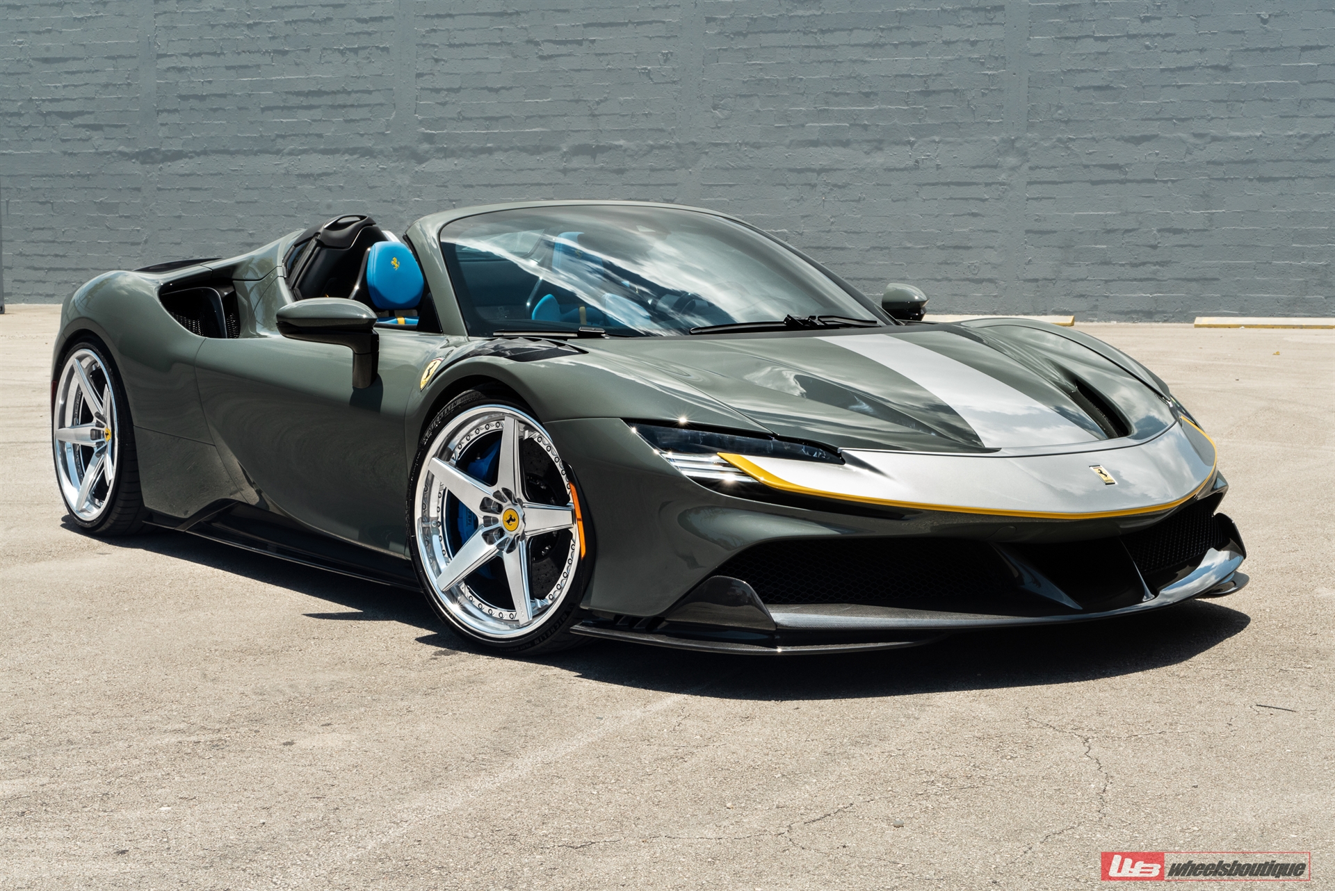 Novitec: SF90 Spider | Grigio Medio | on ANRKY RS5.3 | Two-Tone: Brushed Clear Face + Polished Clear Windows