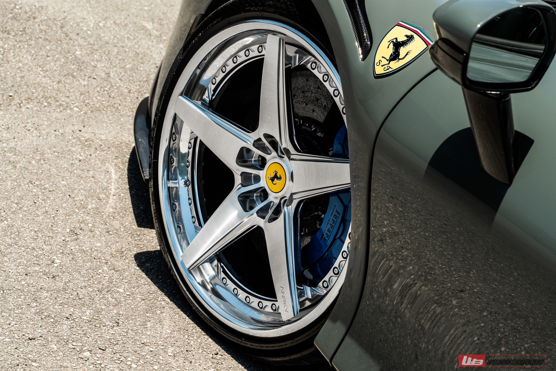 Novitec: SF90 Spider | Grigio Medio | on ANRKY RS5.3 | Two-Tone: Brushed Clear Face + Polished Clear Windows