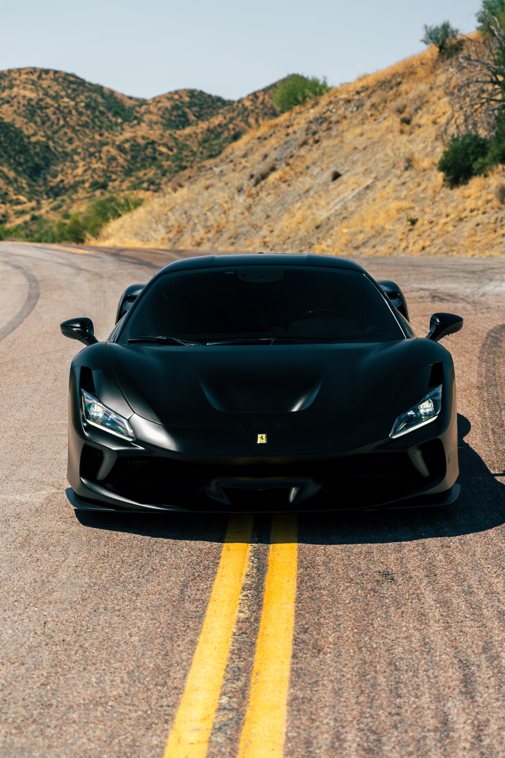 Ferrari F8 | Nero Opaco | on HRE S101SC | Brushed Clear