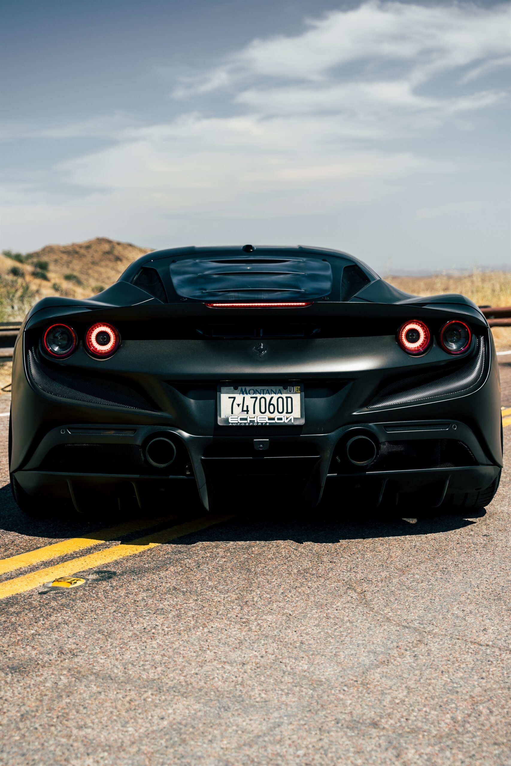 Ferrari F8 | Nero Opaco | on HRE S101SC | Brushed Clear