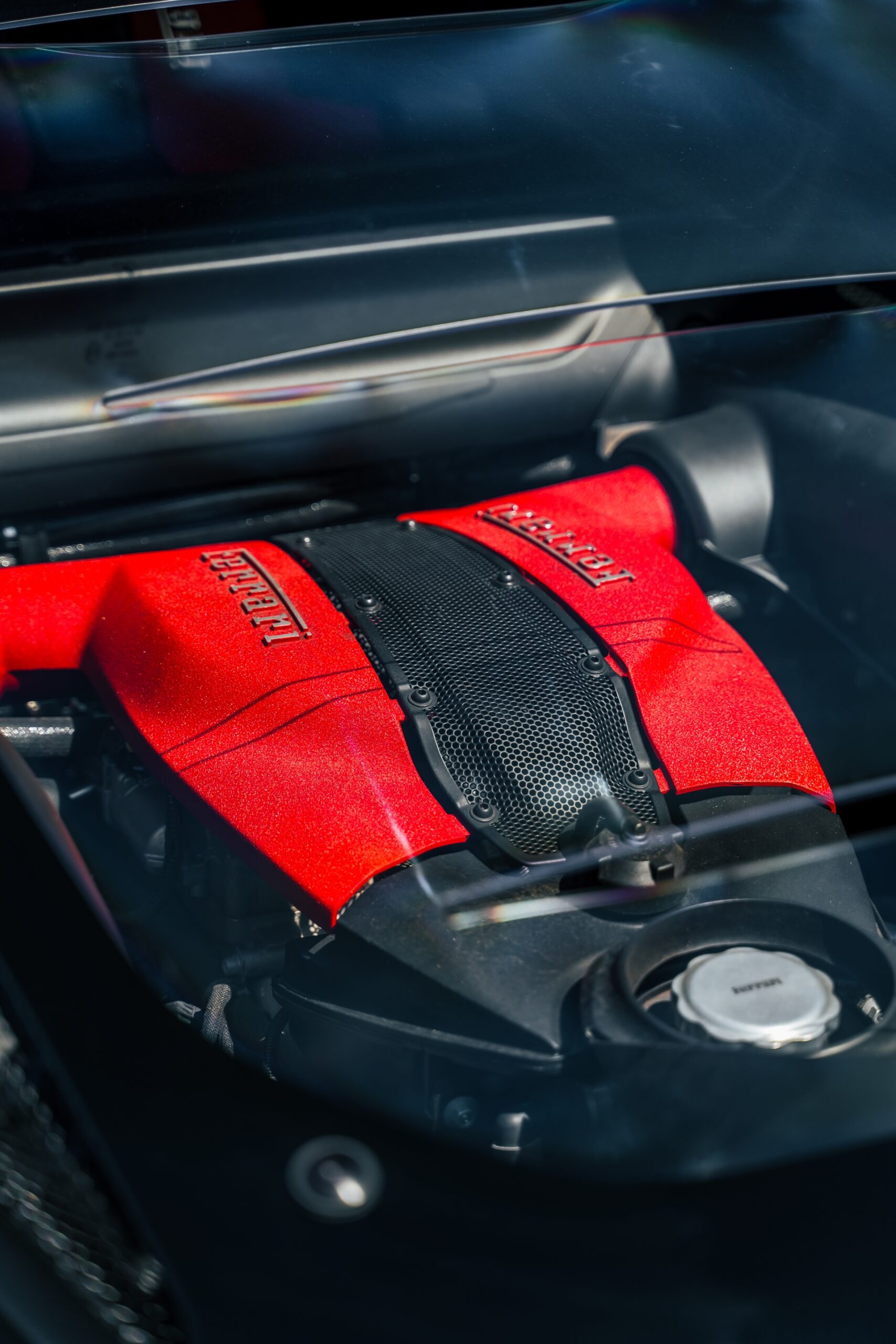 Ferrari F8 | Nero Opaco | on HRE S101SC | Brushed Clear