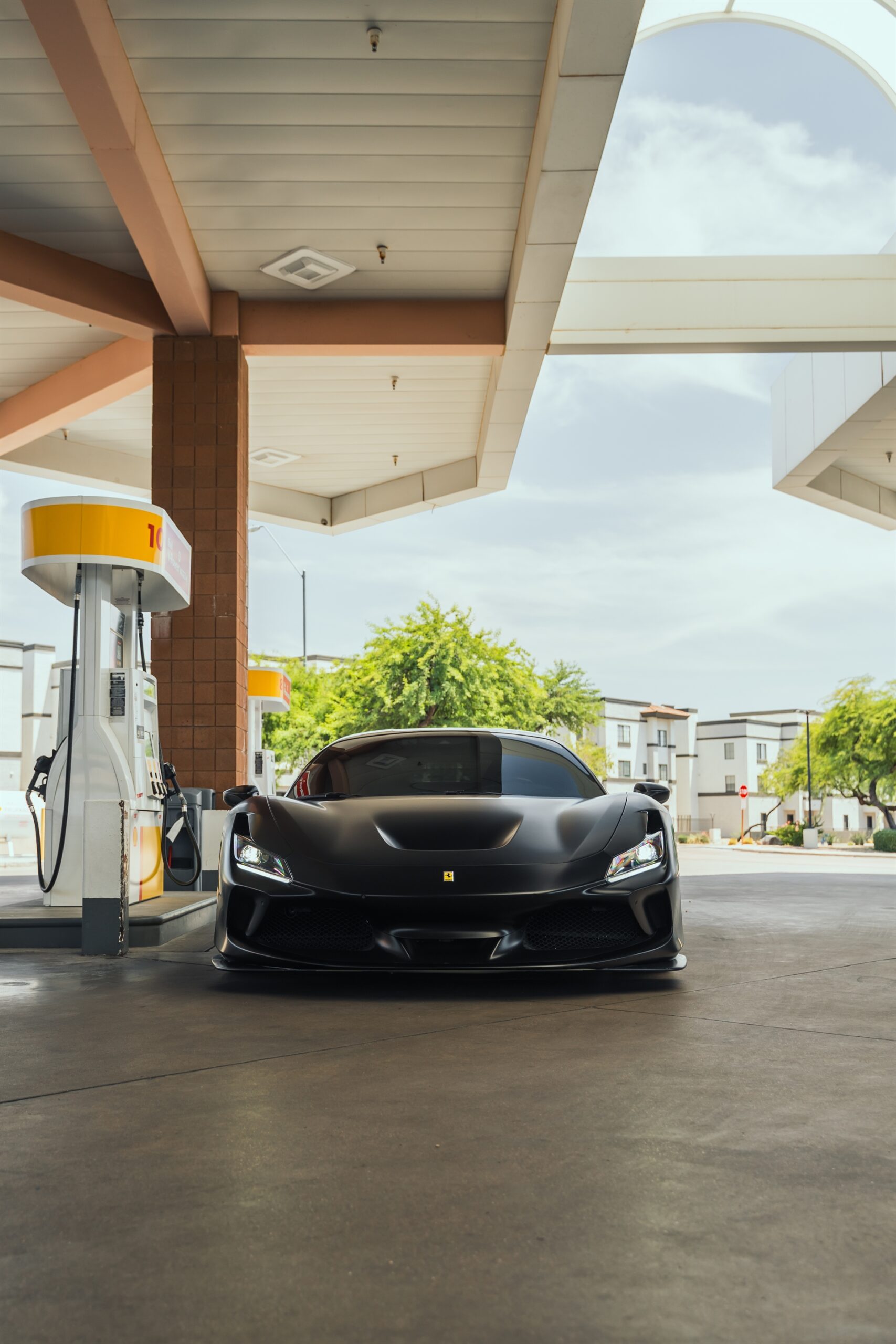 Ferrari F8 | Nero Opaco | on HRE S101SC | Brushed Clear