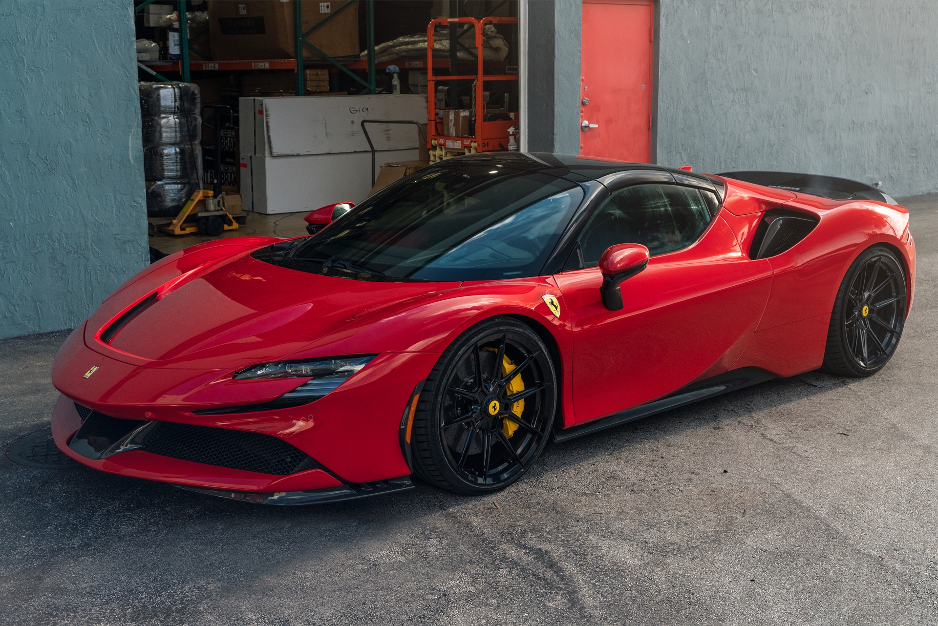 Ferrari SF90 Spider | Rosso Corsa | on Novitec NF10 ZV | Gloss Black