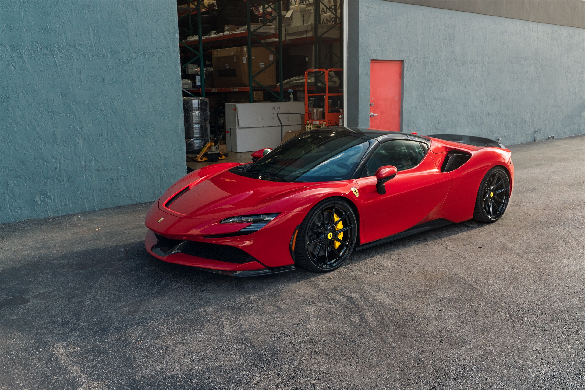 Ferrari SF90 Spider | Rosso Corsa | on Novitec NF10 ZV | Gloss Black