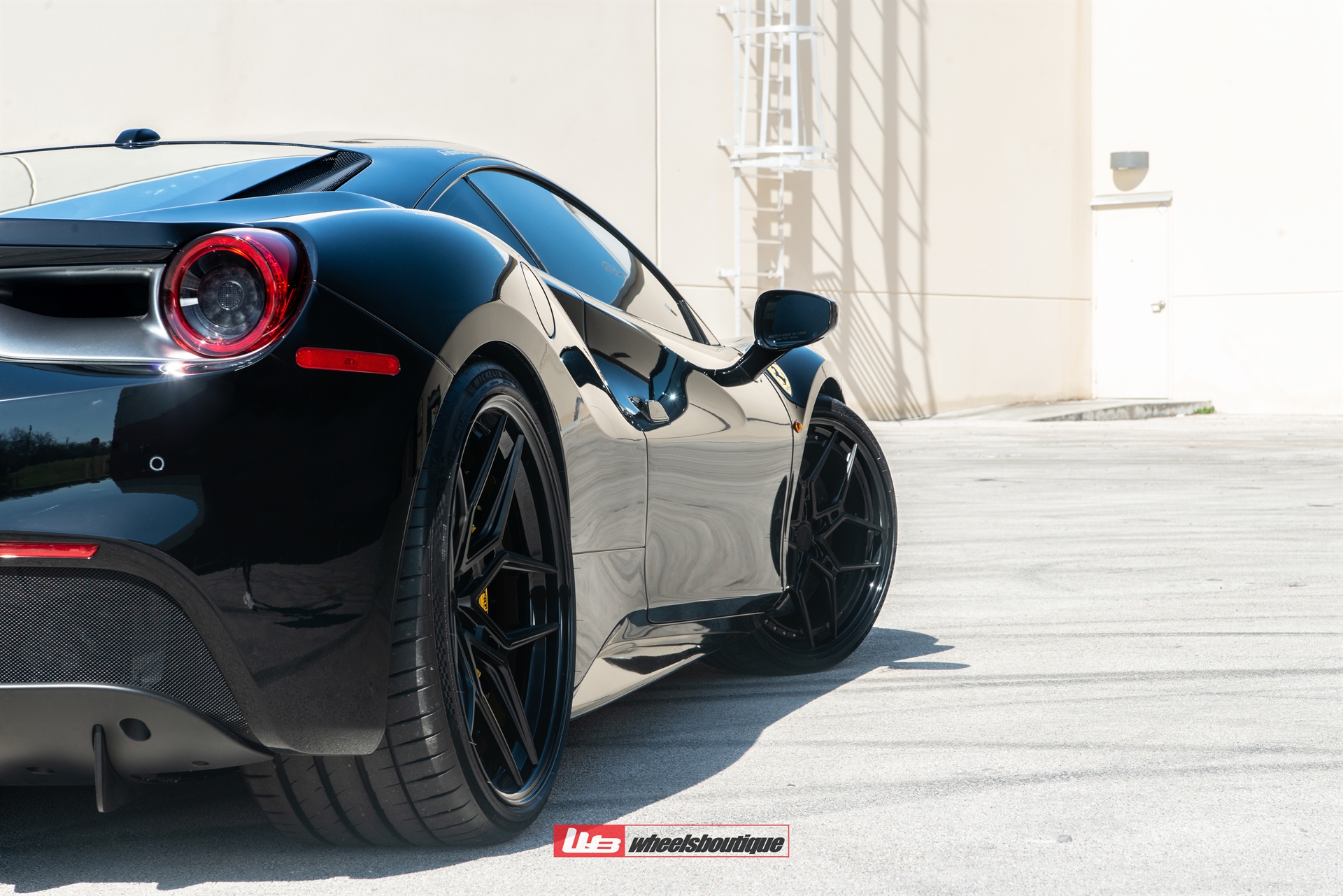 Ferrari 488 | Nero | on ANRKY S3-X4 | Satin Black