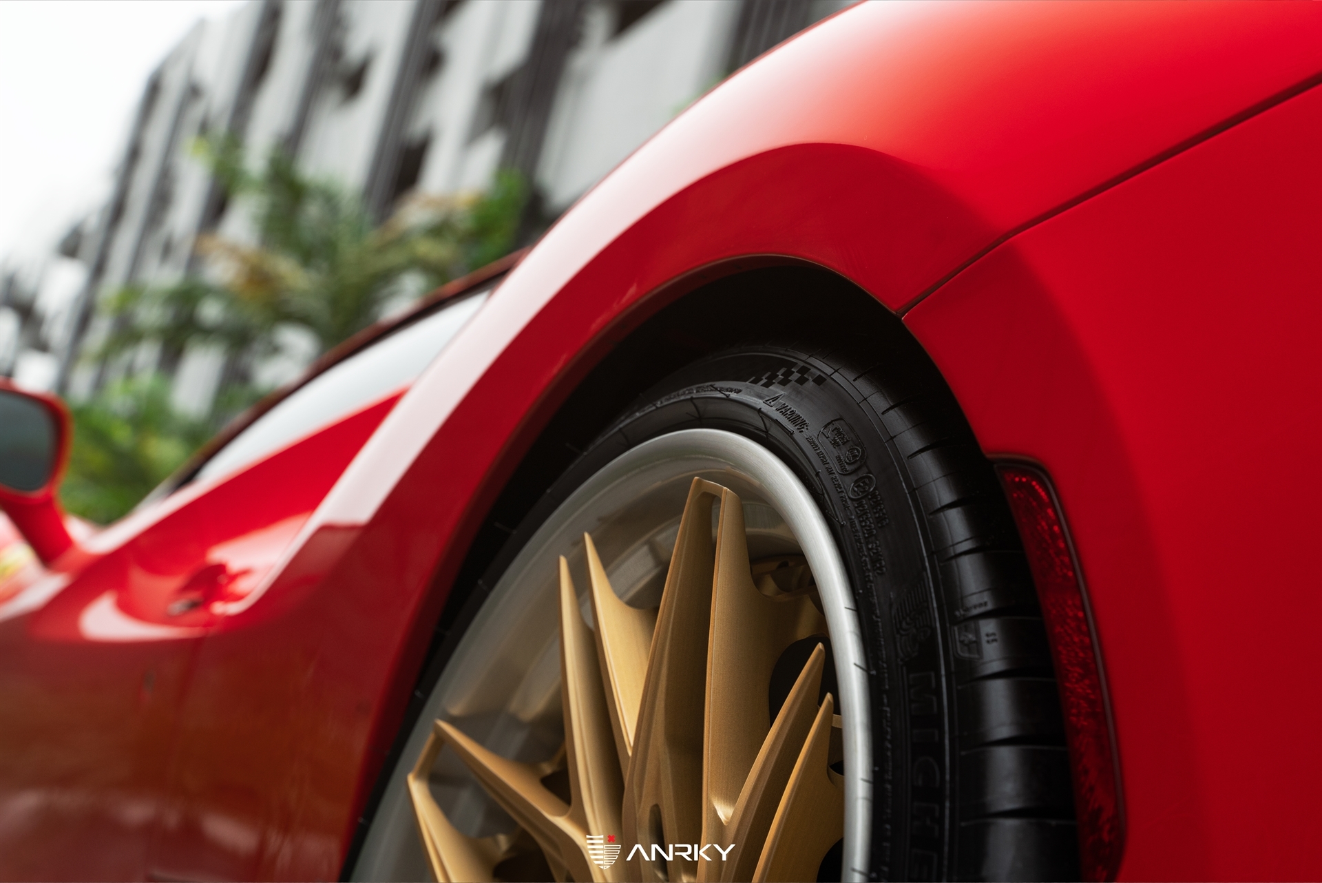 Ferrari F8 Spider | Rosso Corsa | on ANRKY S3-X1 | Satin Gold