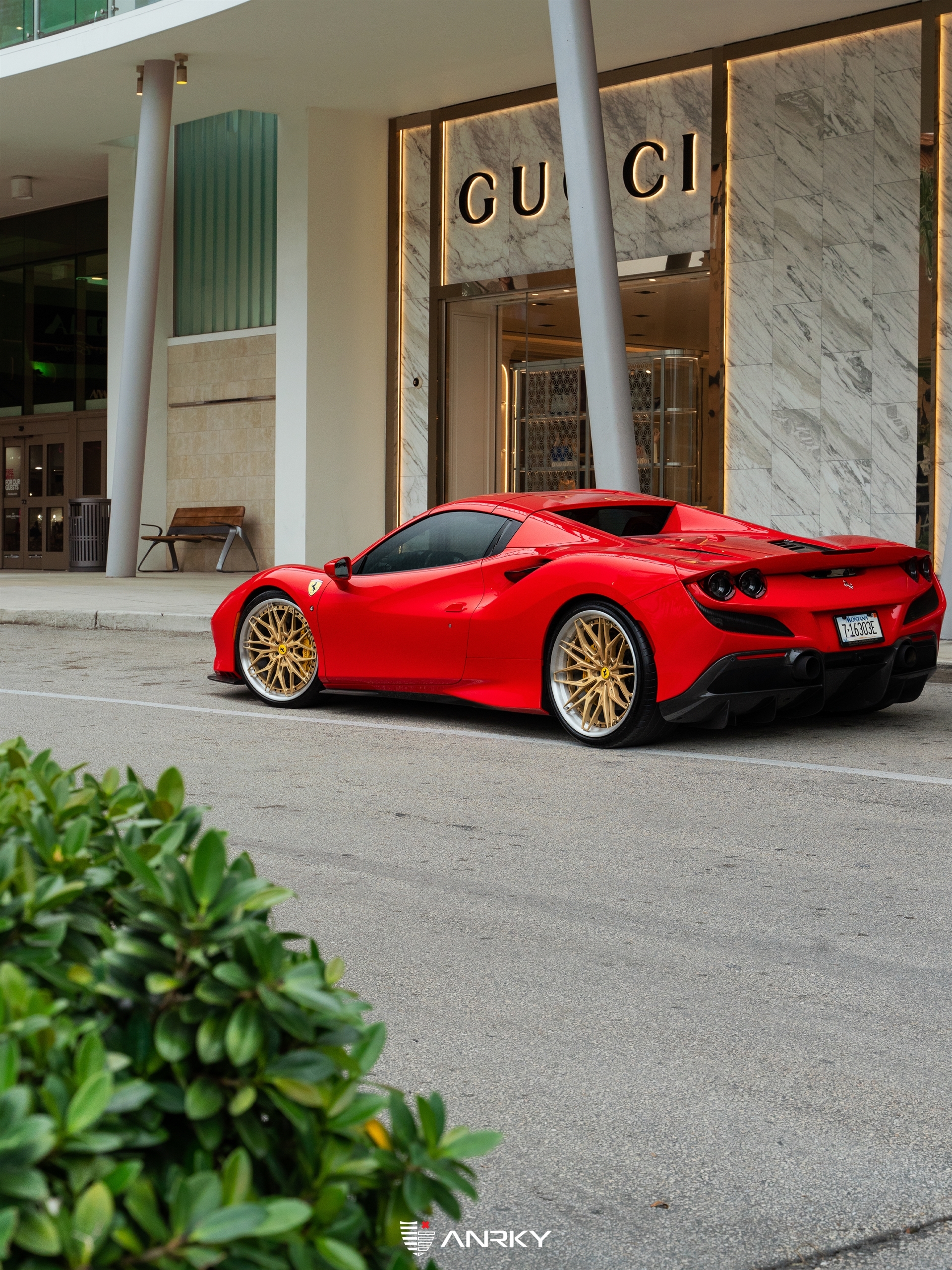 Ferrari F8 Spider | Rosso Corsa | on ANRKY S3-X1 | Satin Gold