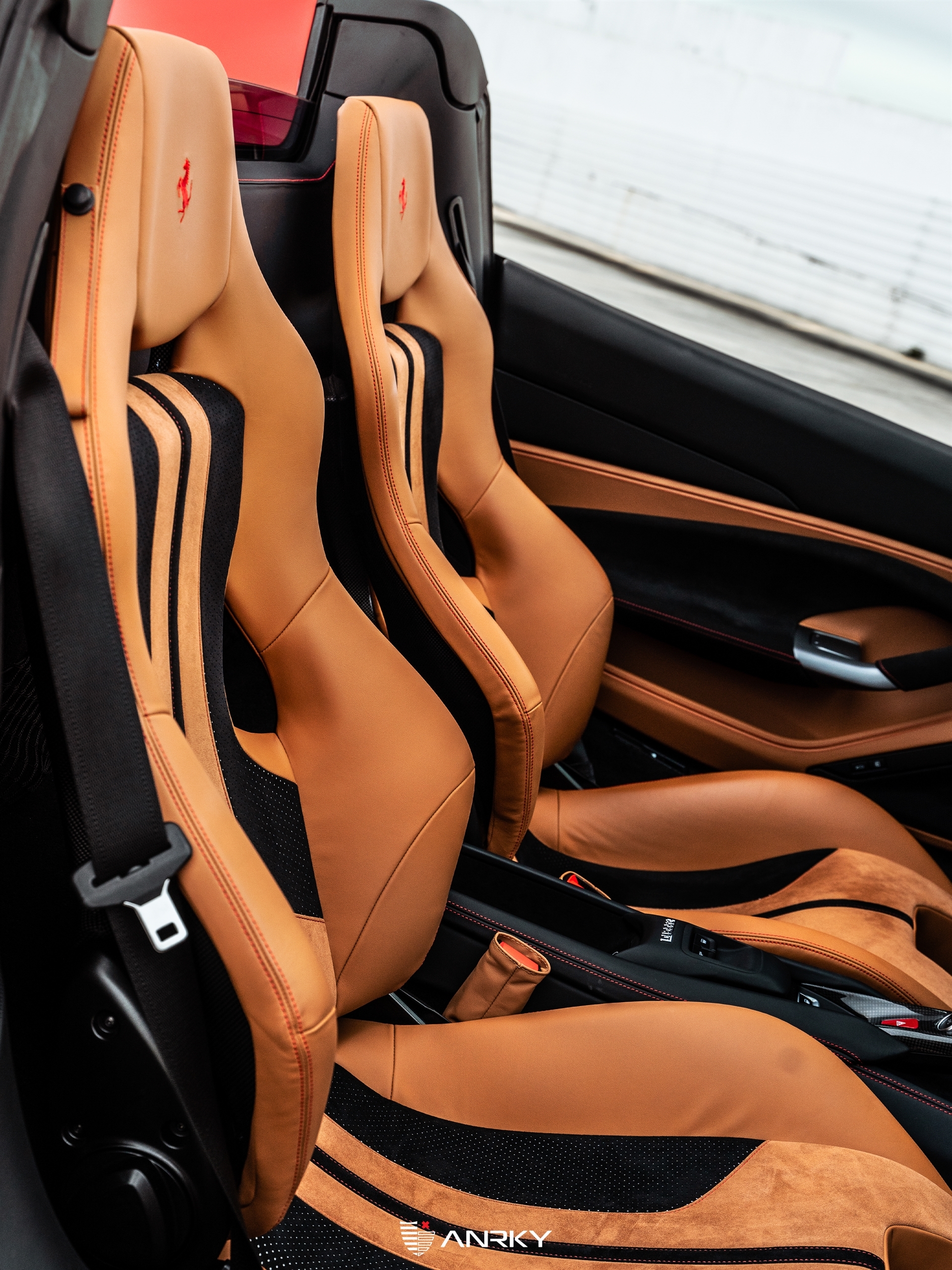 Ferrari F8 Spider | Rosso Corsa | on ANRKY S3-X1 | Satin Gold