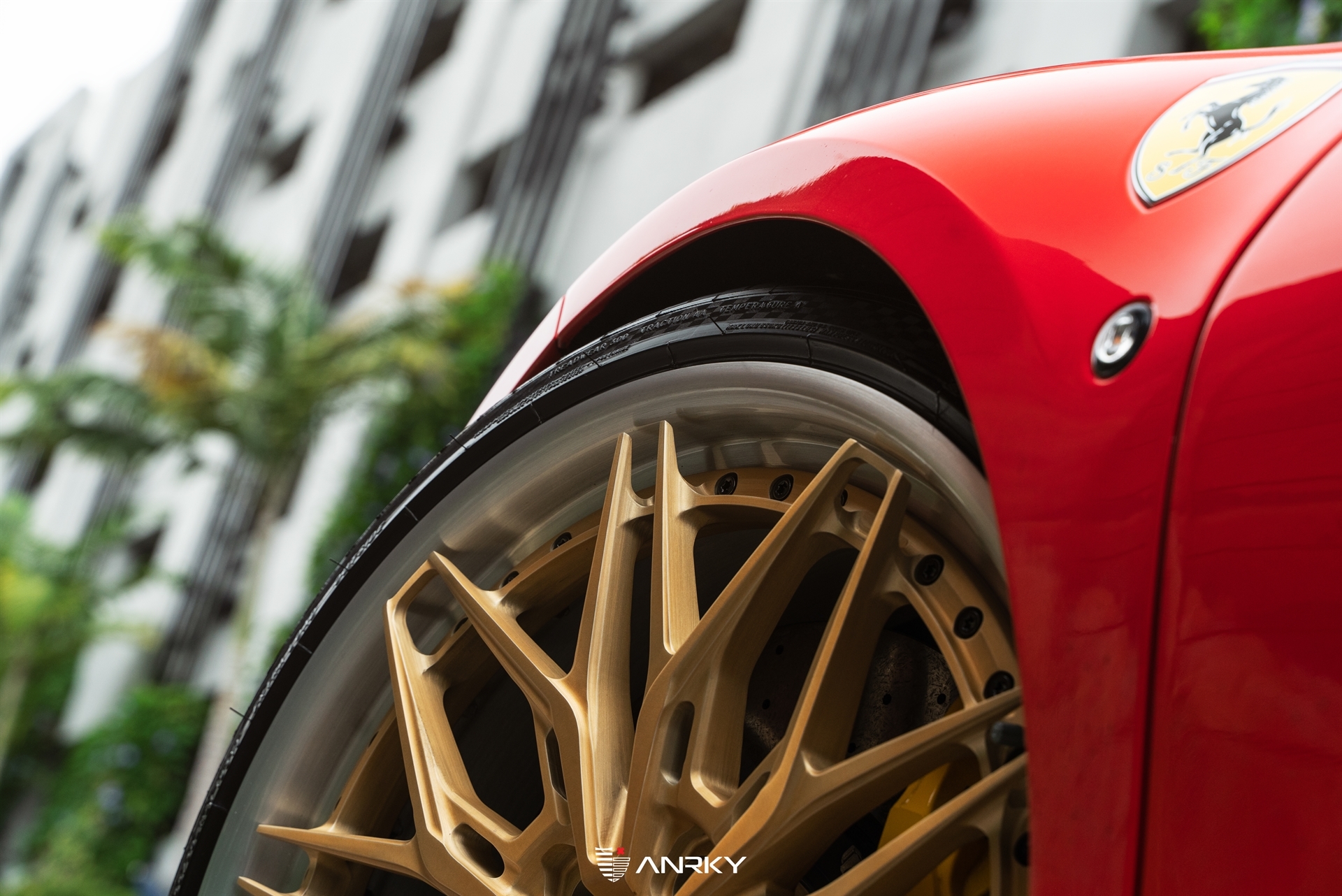 Ferrari F8 Spider | Rosso Corsa | on ANRKY S3-X1 | Satin Gold