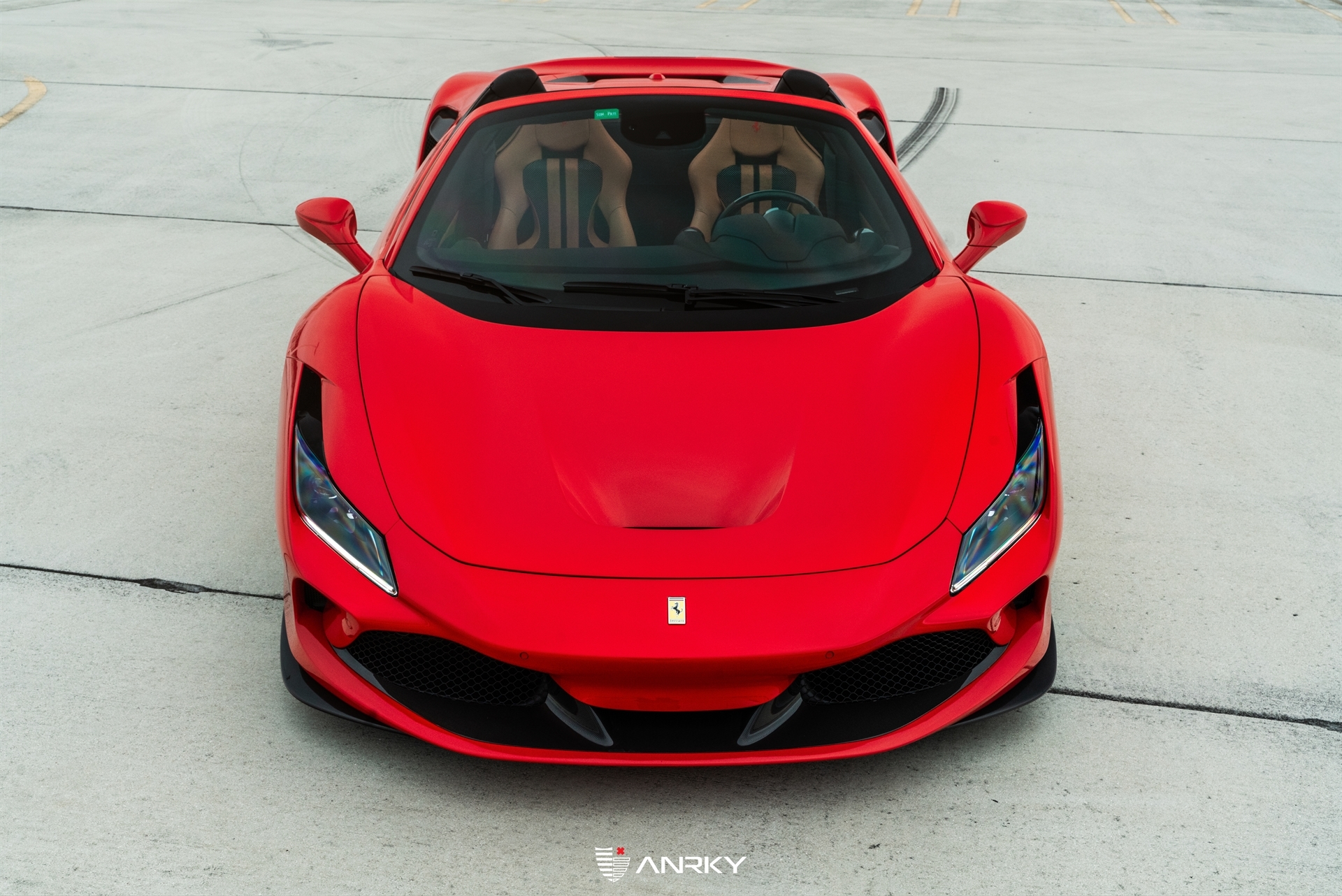 Ferrari F8 Spider | Rosso Corsa | on ANRKY S3-X1 | Satin Gold