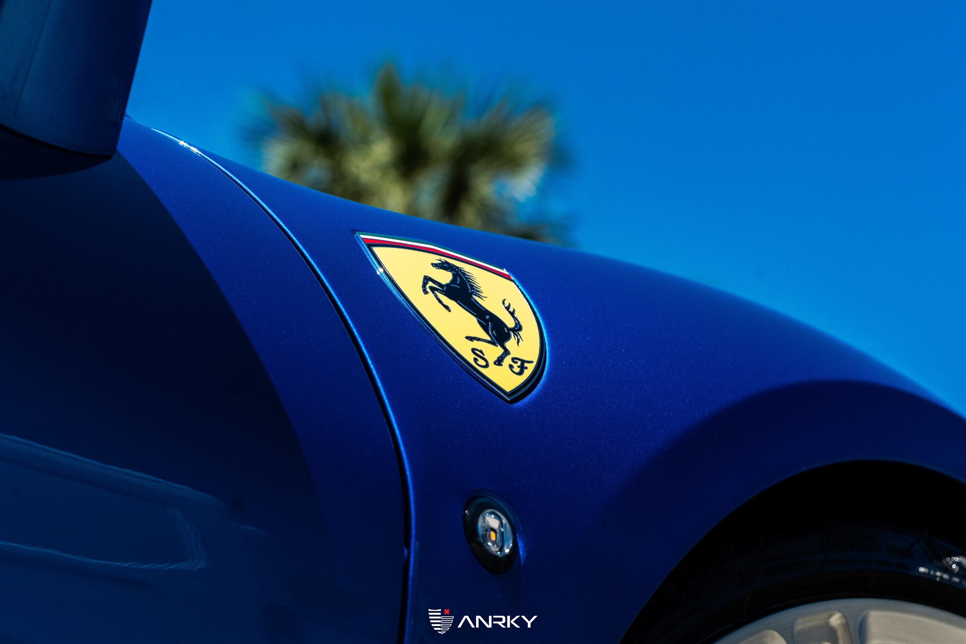 Ferrari F8 Spider | Blue Abu Dhabi | on ANRKY AN17 | Brushed Clear