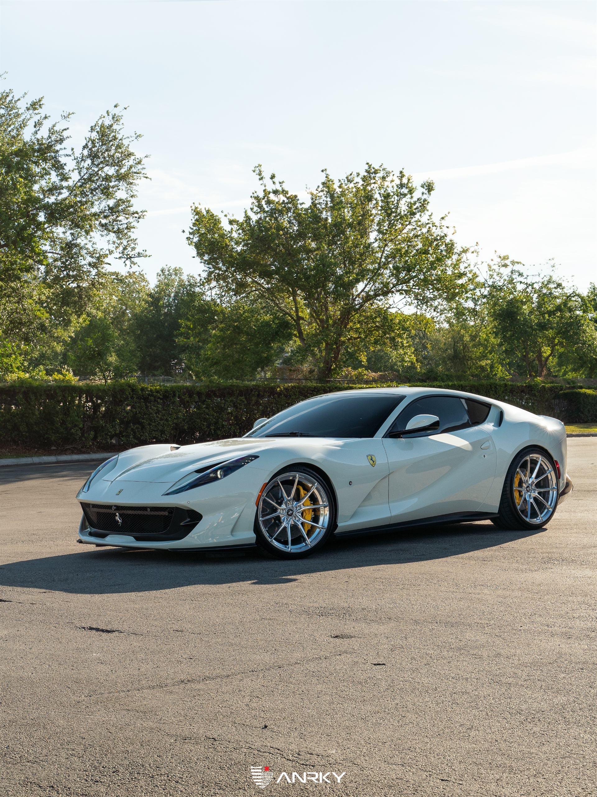 Ferrari 812 | Bianco Avus | on ANRKY AN12 | Polished Clear