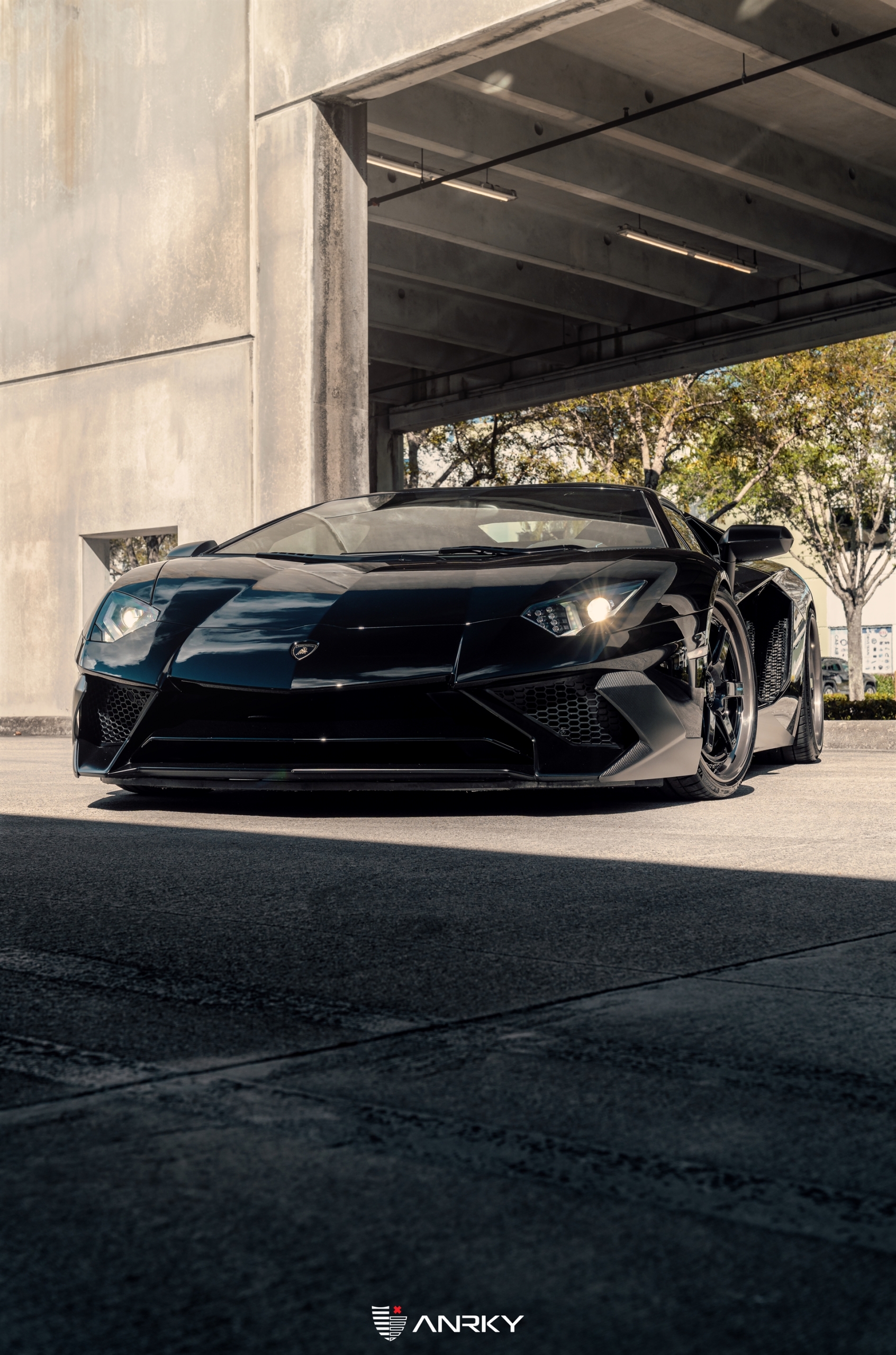 Lamborghini Aventador SV Roadster | Nero Noctis | on ANRKY JDX-316 | Gloss Black