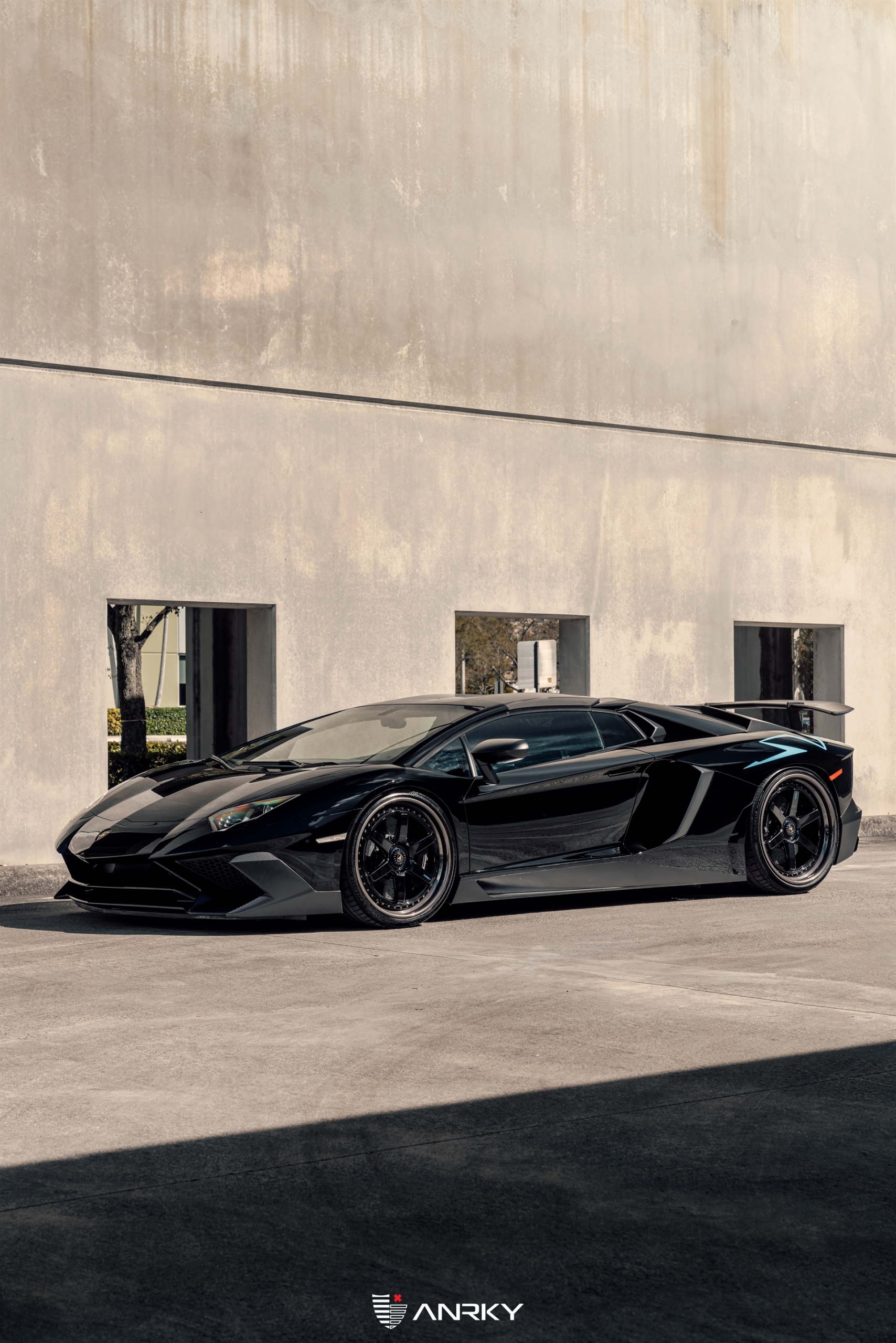 Lamborghini Aventador SV Roadster | Nero Noctis | on ANRKY JDX-316 | Gloss Black