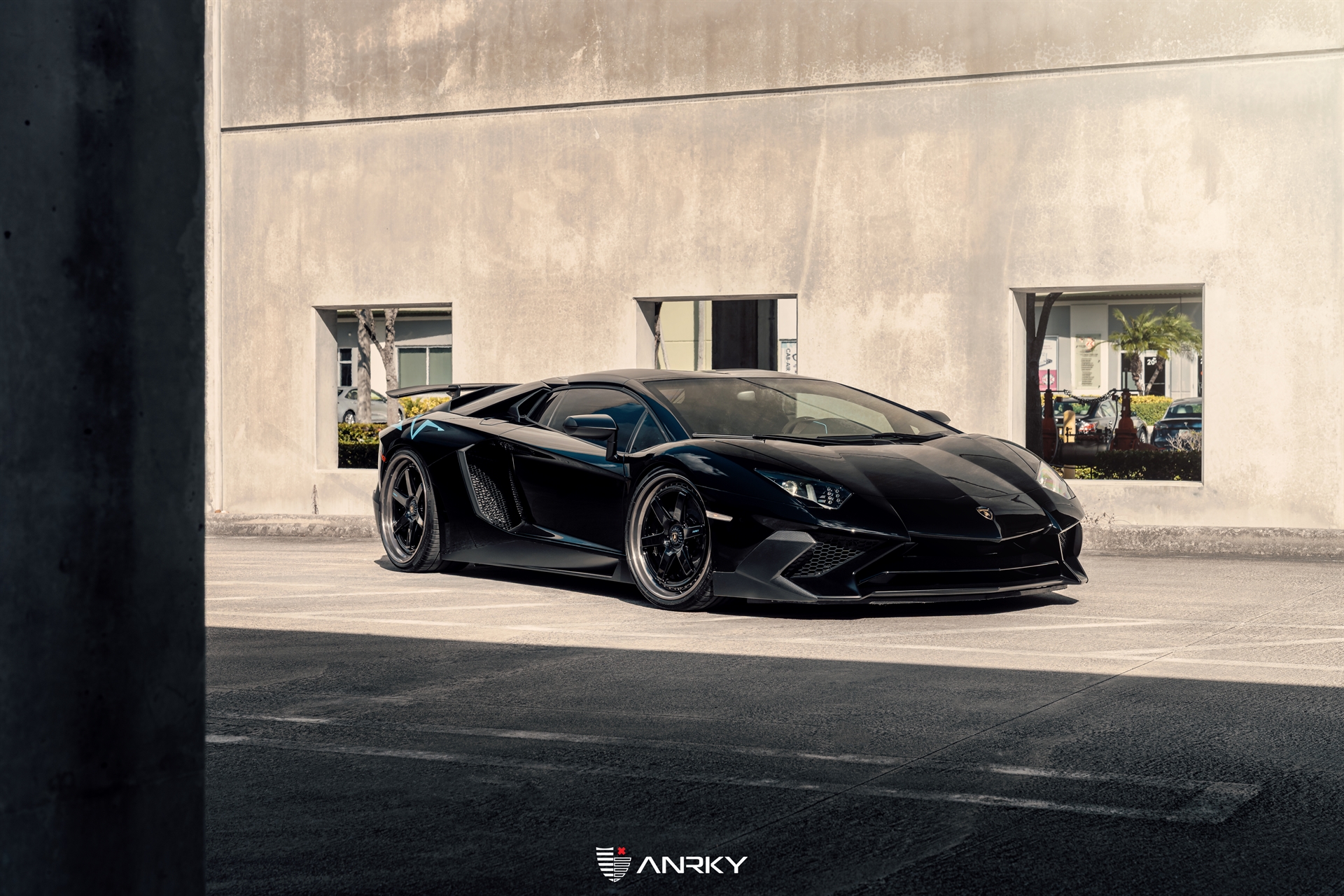 Lamborghini Aventador SV Roadster | Nero Noctis | on ANRKY JDX-316 | Gloss Black