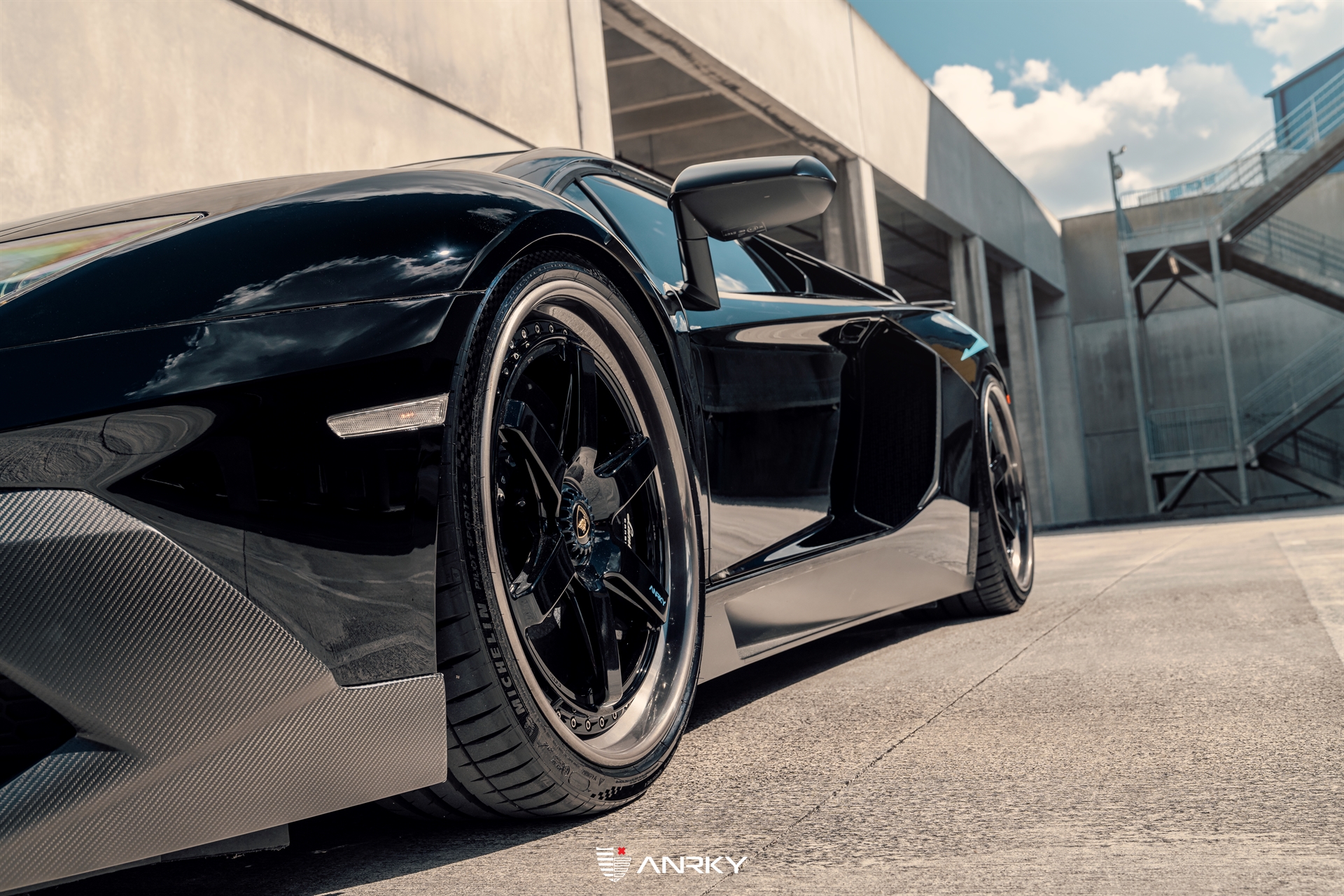 Lamborghini Aventador SV Roadster | Nero Noctis | on ANRKY JDX-316 | Gloss Black