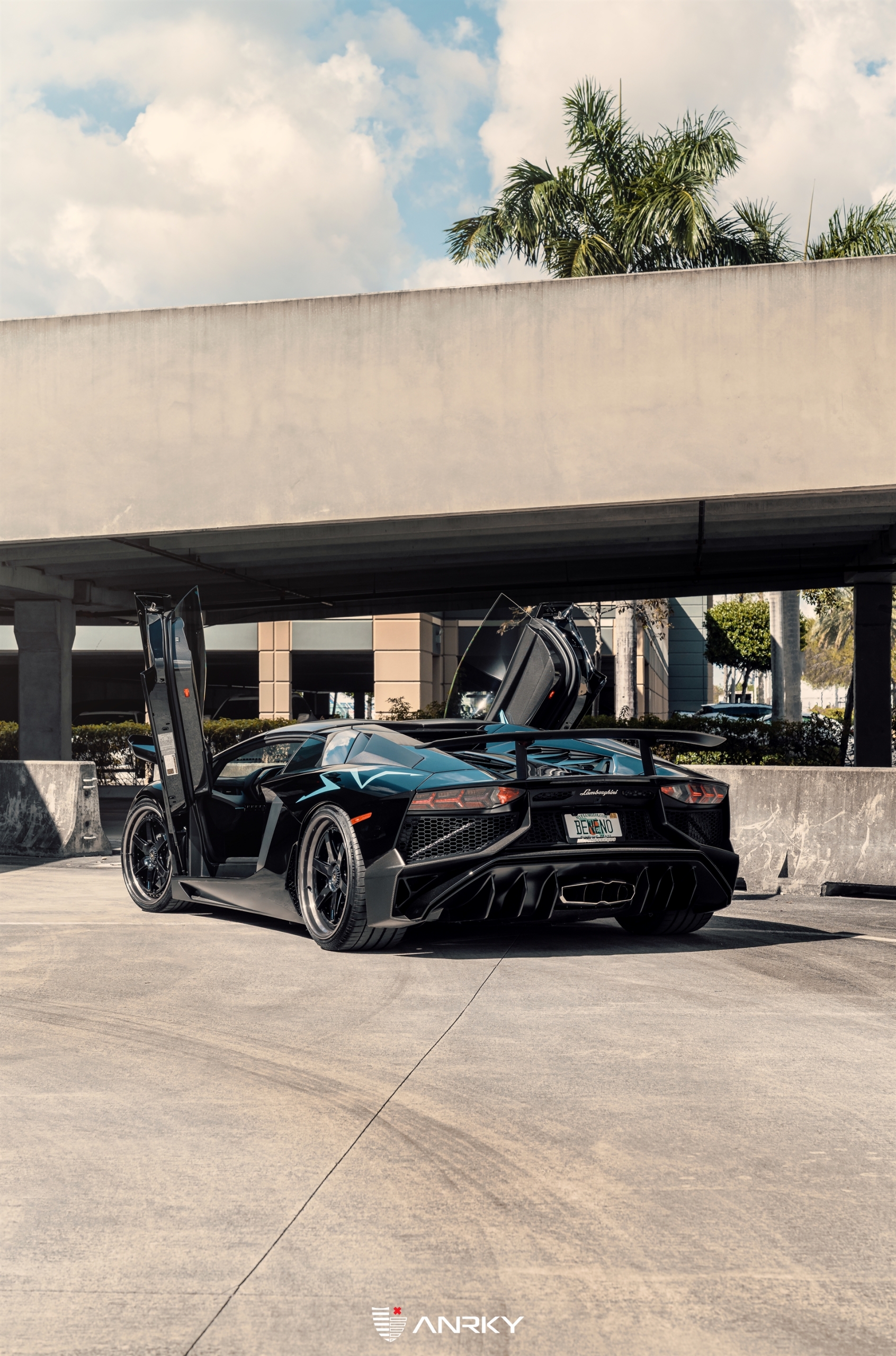 Lamborghini Aventador SV Roadster | Nero Noctis | on ANRKY JDX-316 | Gloss Black