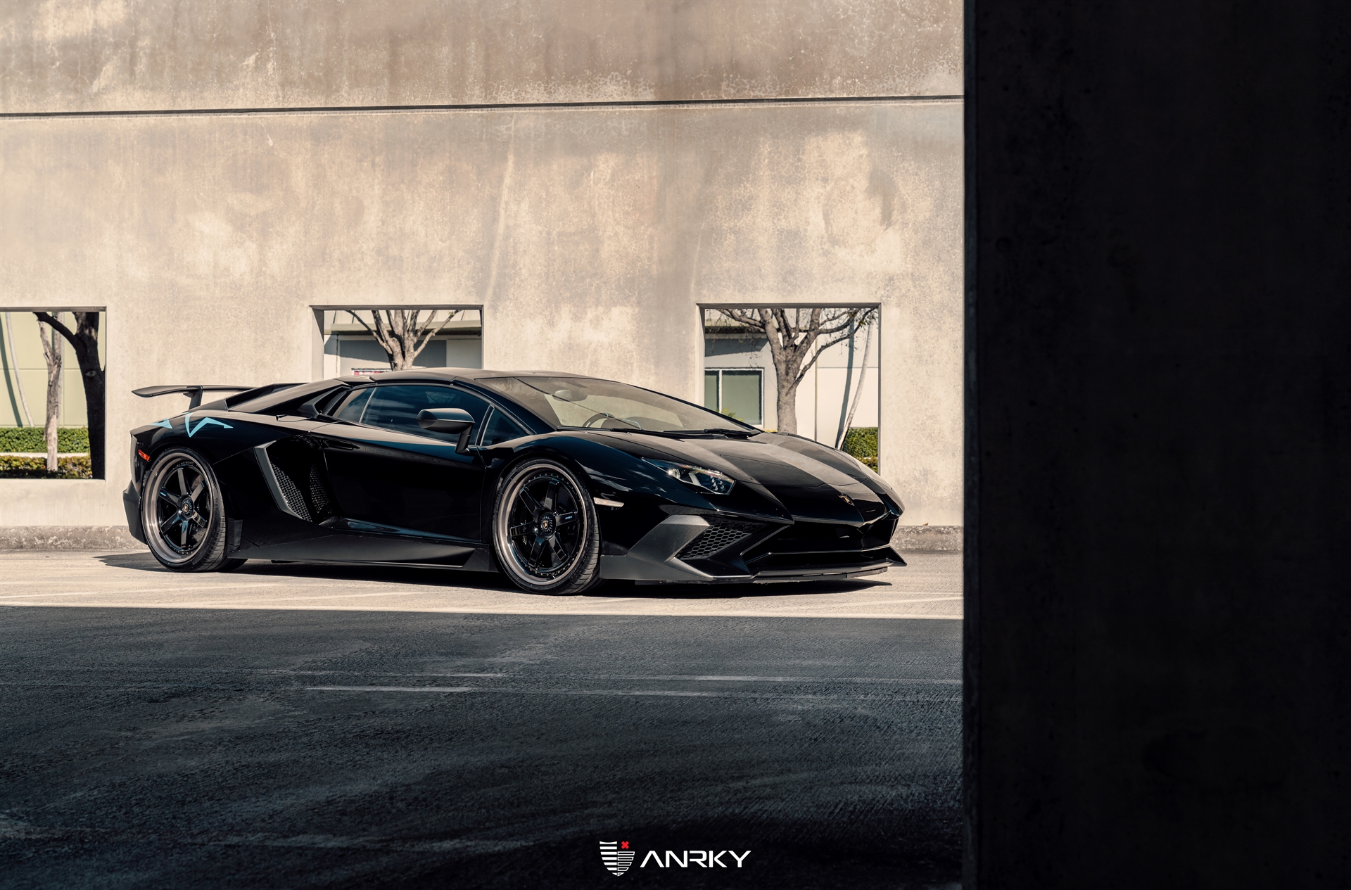 Lamborghini Aventador SV Roadster | Nero Noctis | on ANRKY JDX-316 | Gloss Black