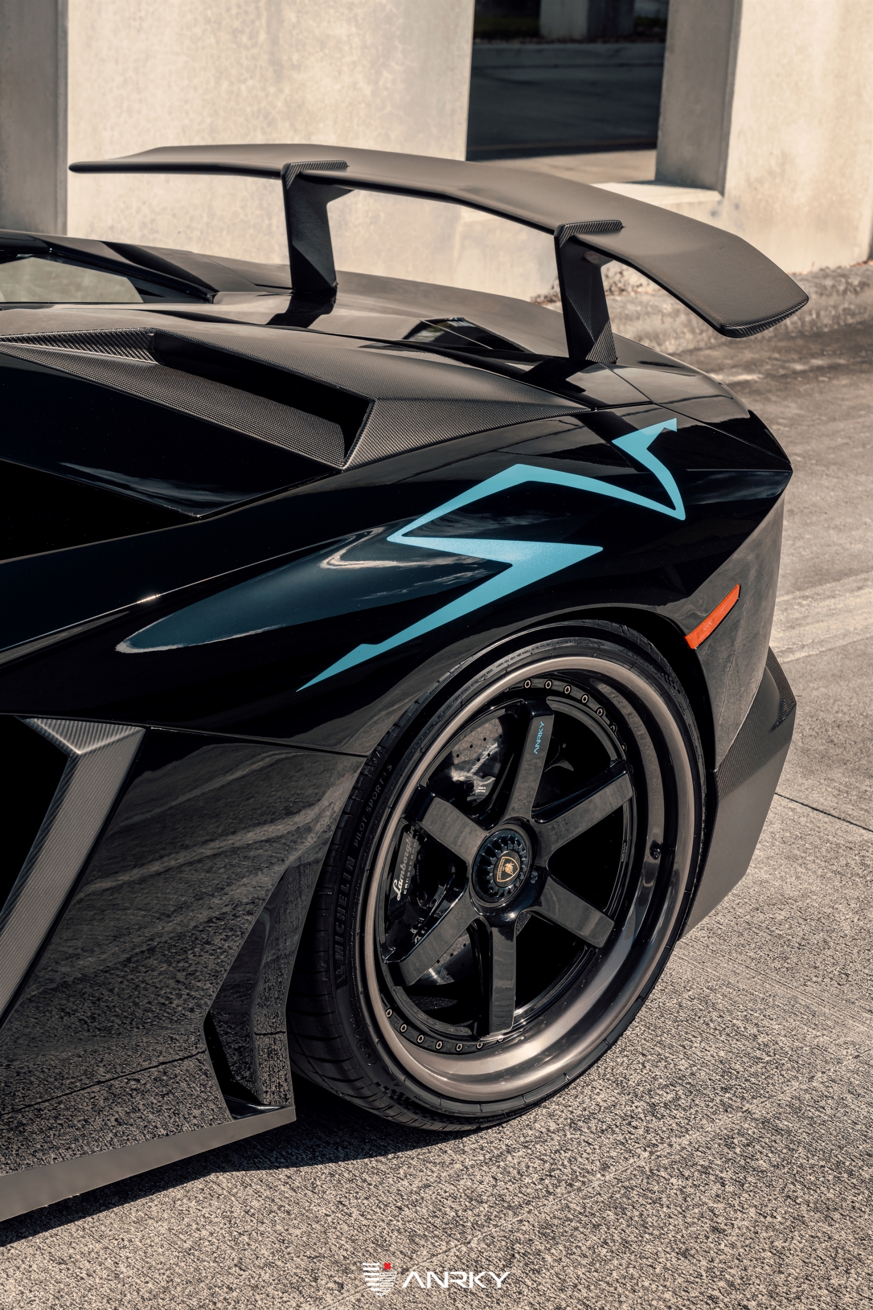 Lamborghini Aventador SV Roadster | Nero Noctis | on ANRKY JDX-316 | Gloss Black
