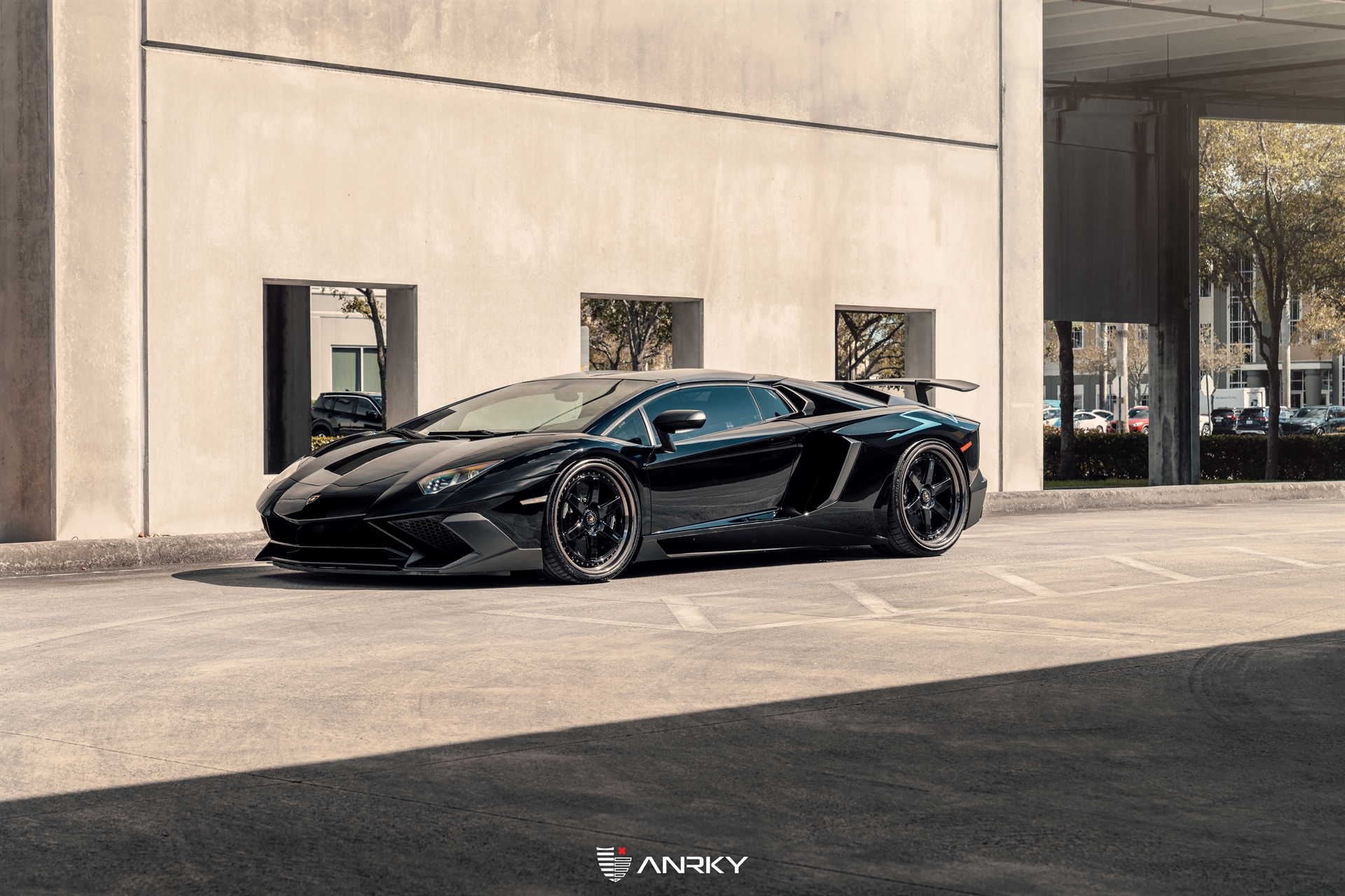 Lamborghini Aventador SV Roadster | Nero Noctis | on ANRKY JDX-316 | Gloss Black